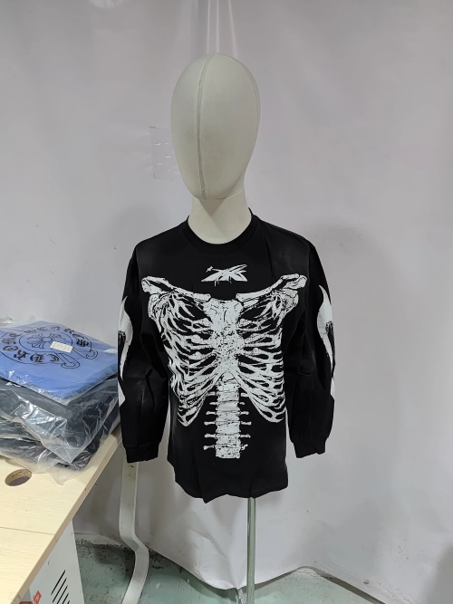 Hellstar Skeleton Long-Sleeve T-Shirt #699 Black review 