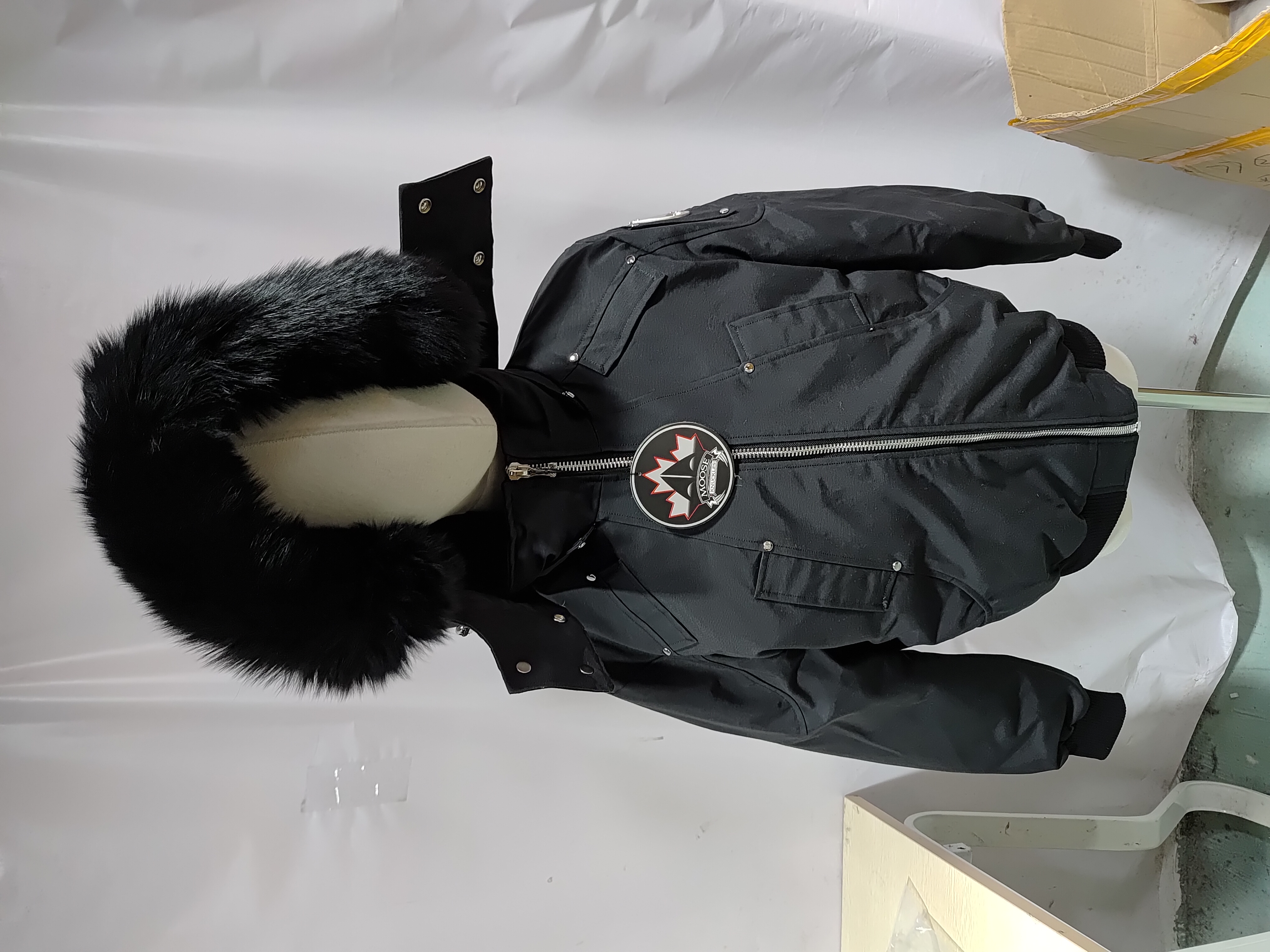 【FLASH SALE】Moose Knuckles Men's Balistic Bomber Zip-Up Fur Jacket Black review Obosneaker 00