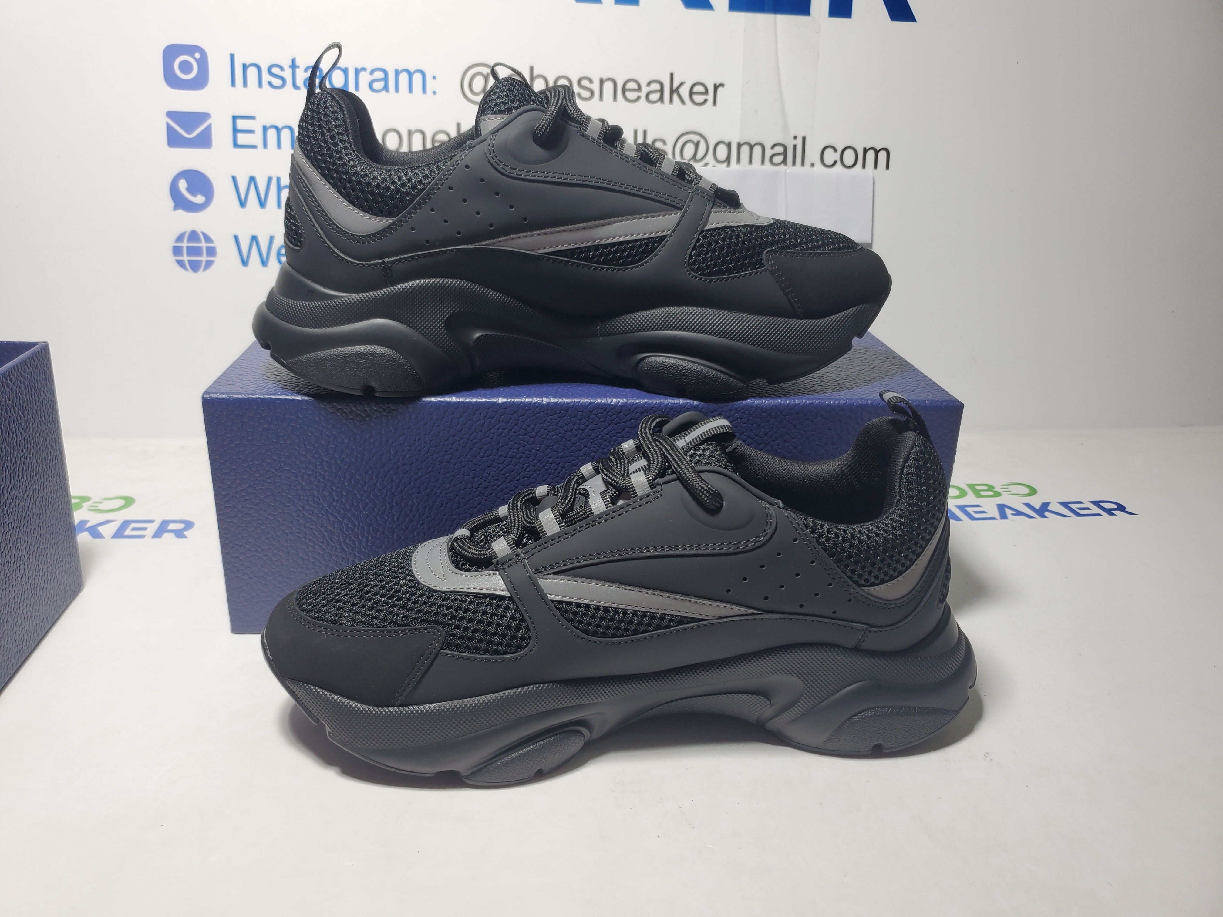 Dior B22 Black Silver 3SN231ZNG969 review Obosneaker 01