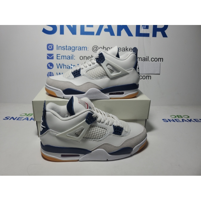 【Black 5 Sale】Top Version Nike SB x Air Jordan 4 Retro SP Navy DR5415-100 review obosneaker 00