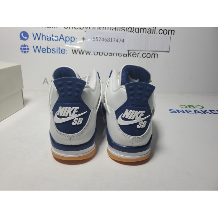 【Black 5 Sale】Top Version Nike SB x Air Jordan 4 Retro SP Navy DR5415-100 review obosneaker 02