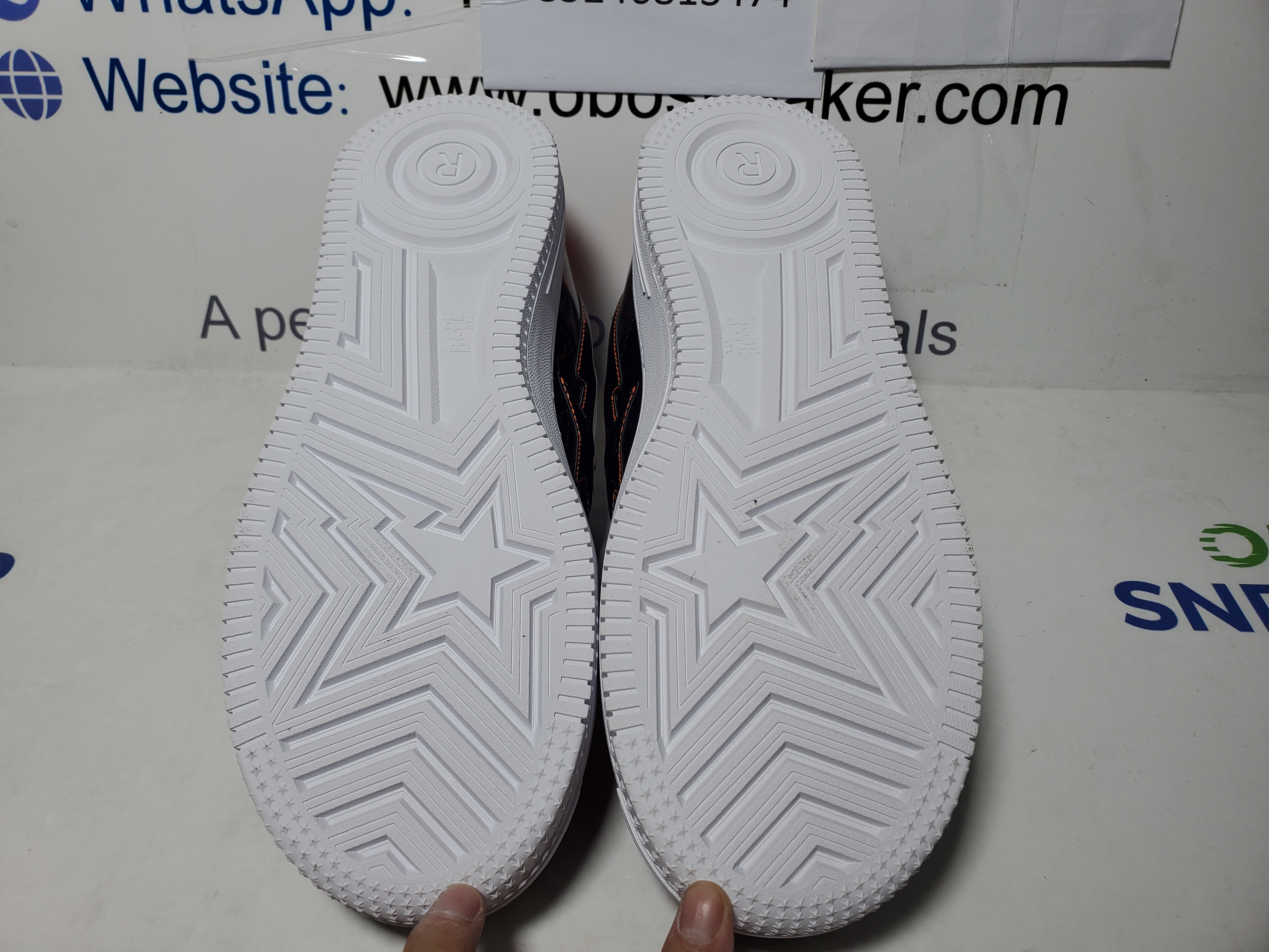 A Bathing Ape Bape Sta Low Mad Shark Black Orange  1H30-191-005 review Obosneaker 05