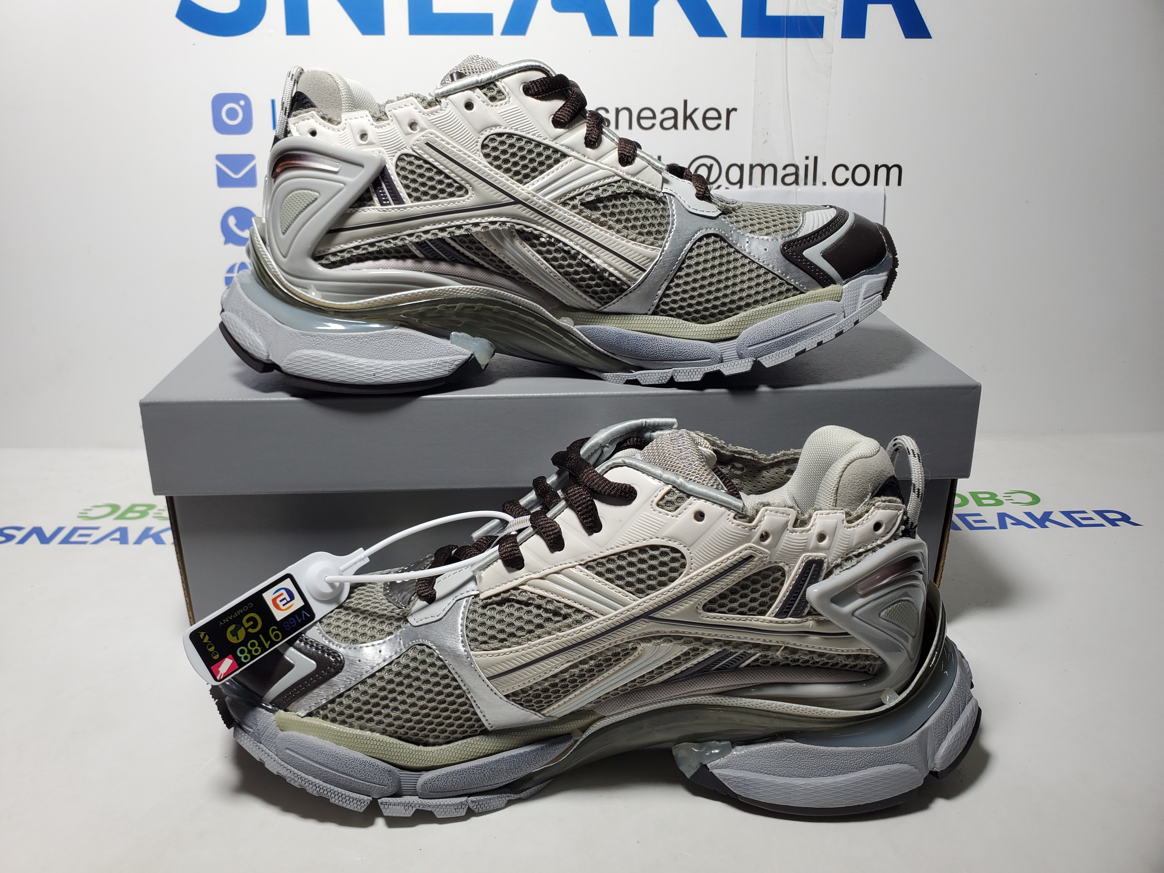 Balenciaga Runner Sneaker Grey--Brown 772774 W3RMU 2000 review Obosneaker 05