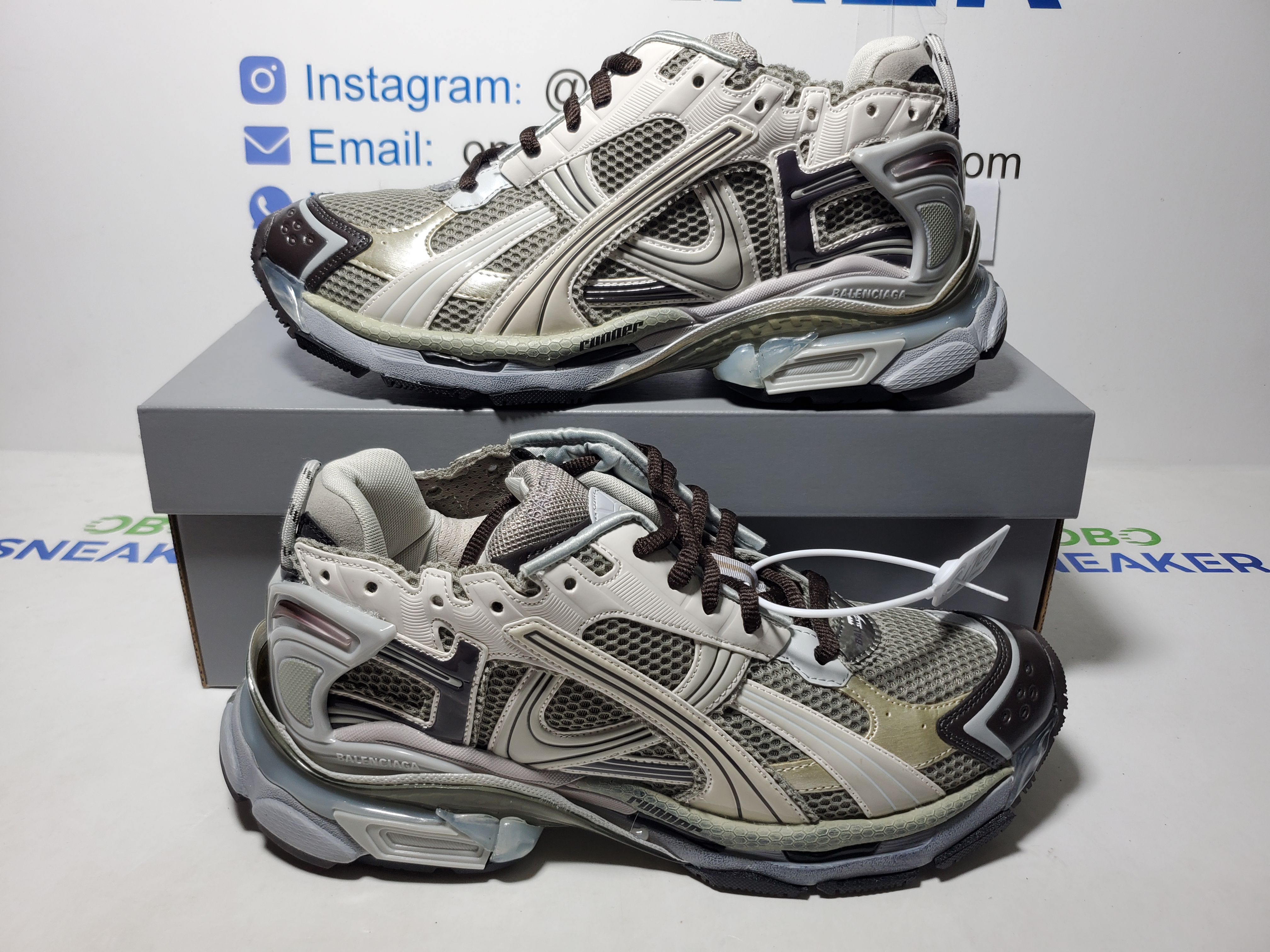 Balenciaga Runner Sneaker Grey--Brown 772774 W3RMU 2000 review Obosneaker 04