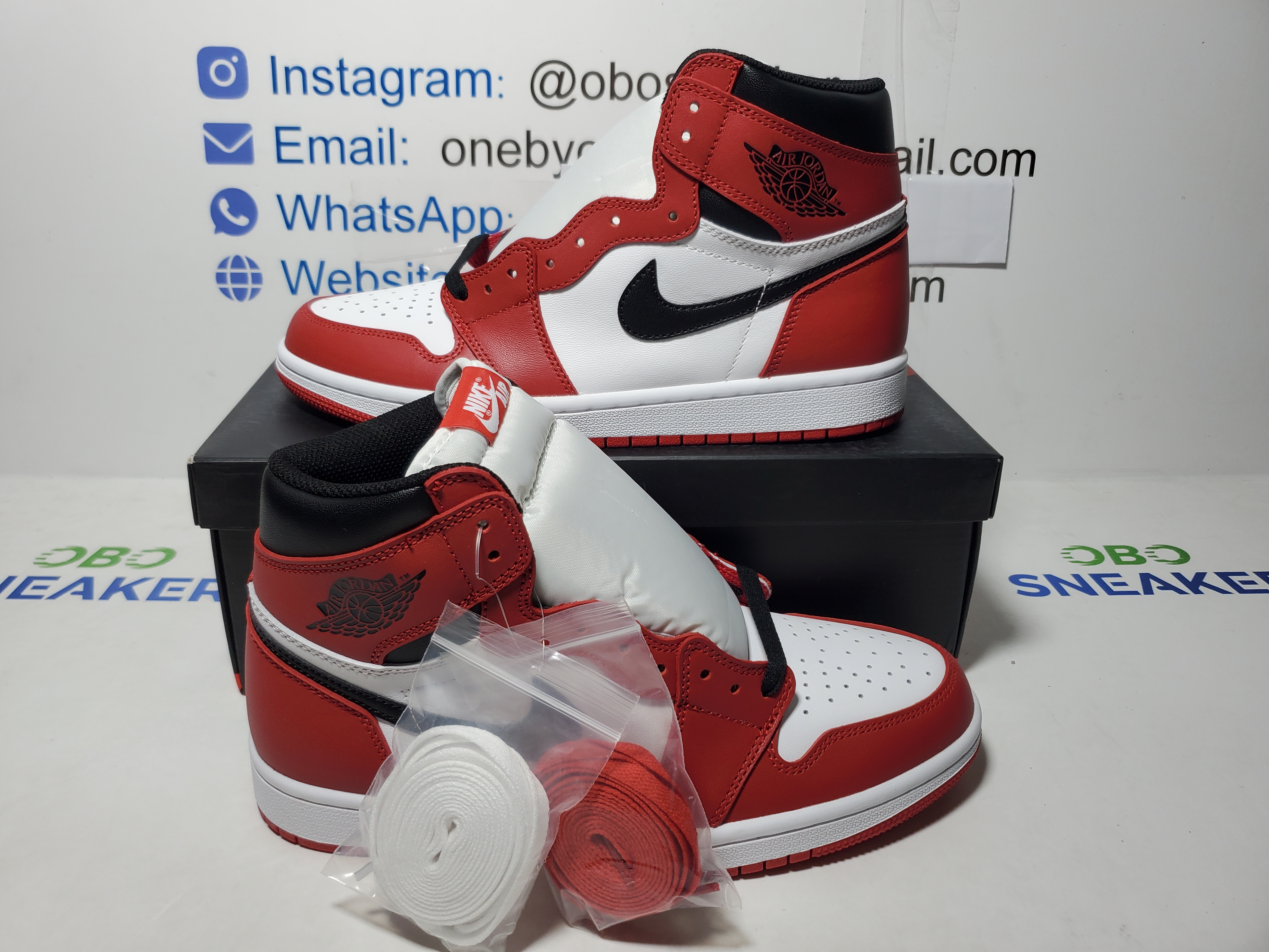 【Black 5 Sale】Top Version Air Jordan 1 High OG Chicago 555088-101 review Obosneaker 01