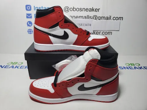 【Black 5 Sale】Top Version Air Jordan 1 High OG Chicago 555088-101 review 