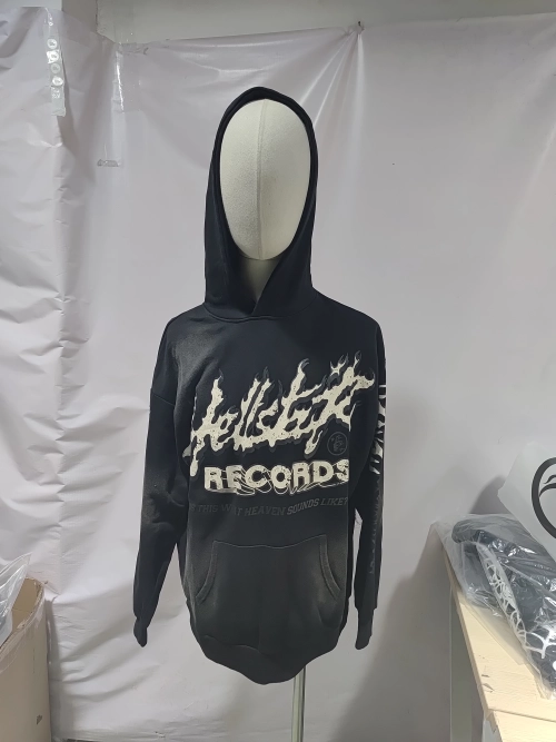 Hellstar Hell Red Flare star Retro washed distressed Print Hoodie #2030 Black/Red review 
