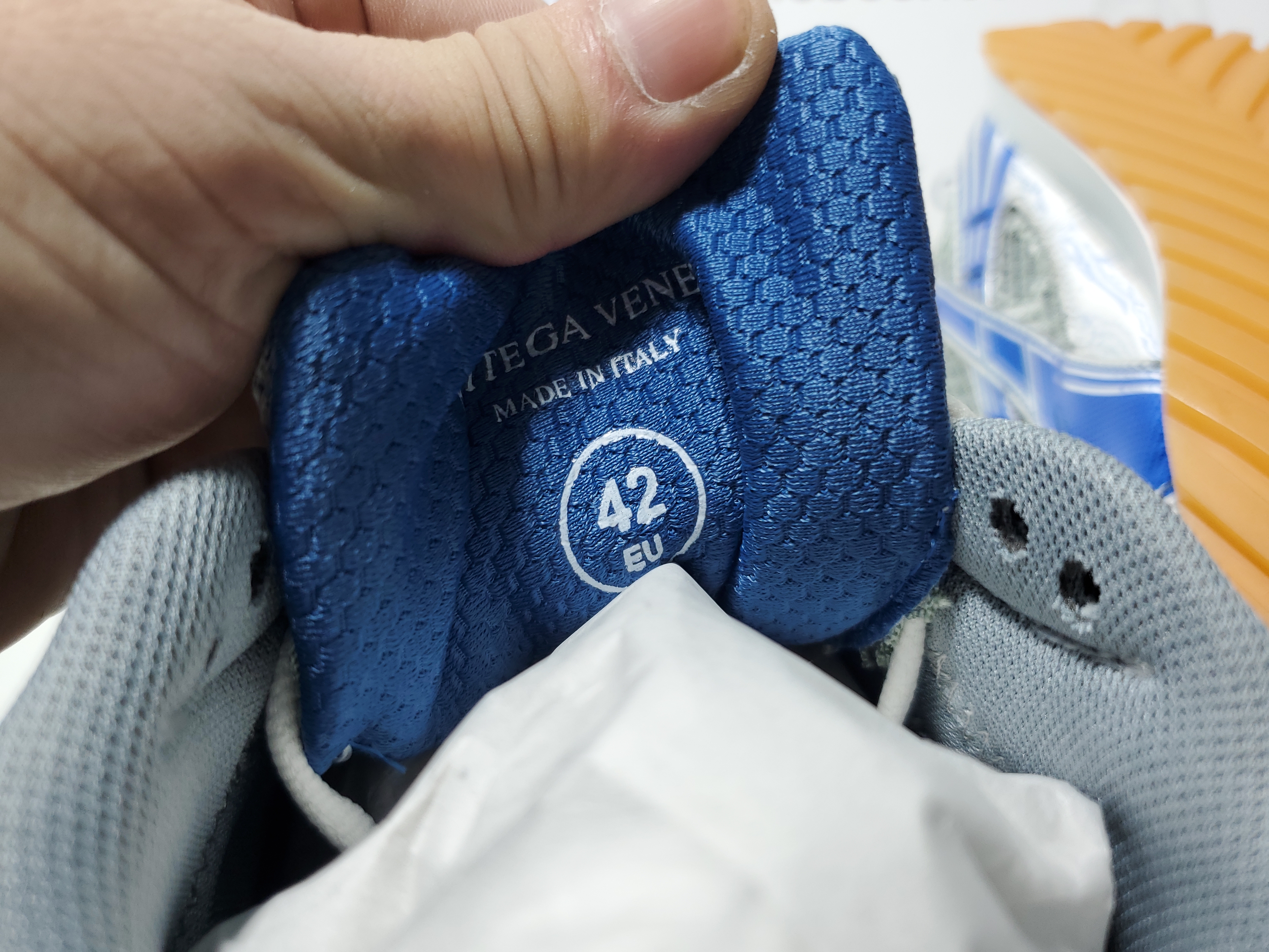 Bottega Veneta Orbit Silver Blue Grey 741357V2X401375 review Obosneaker 05