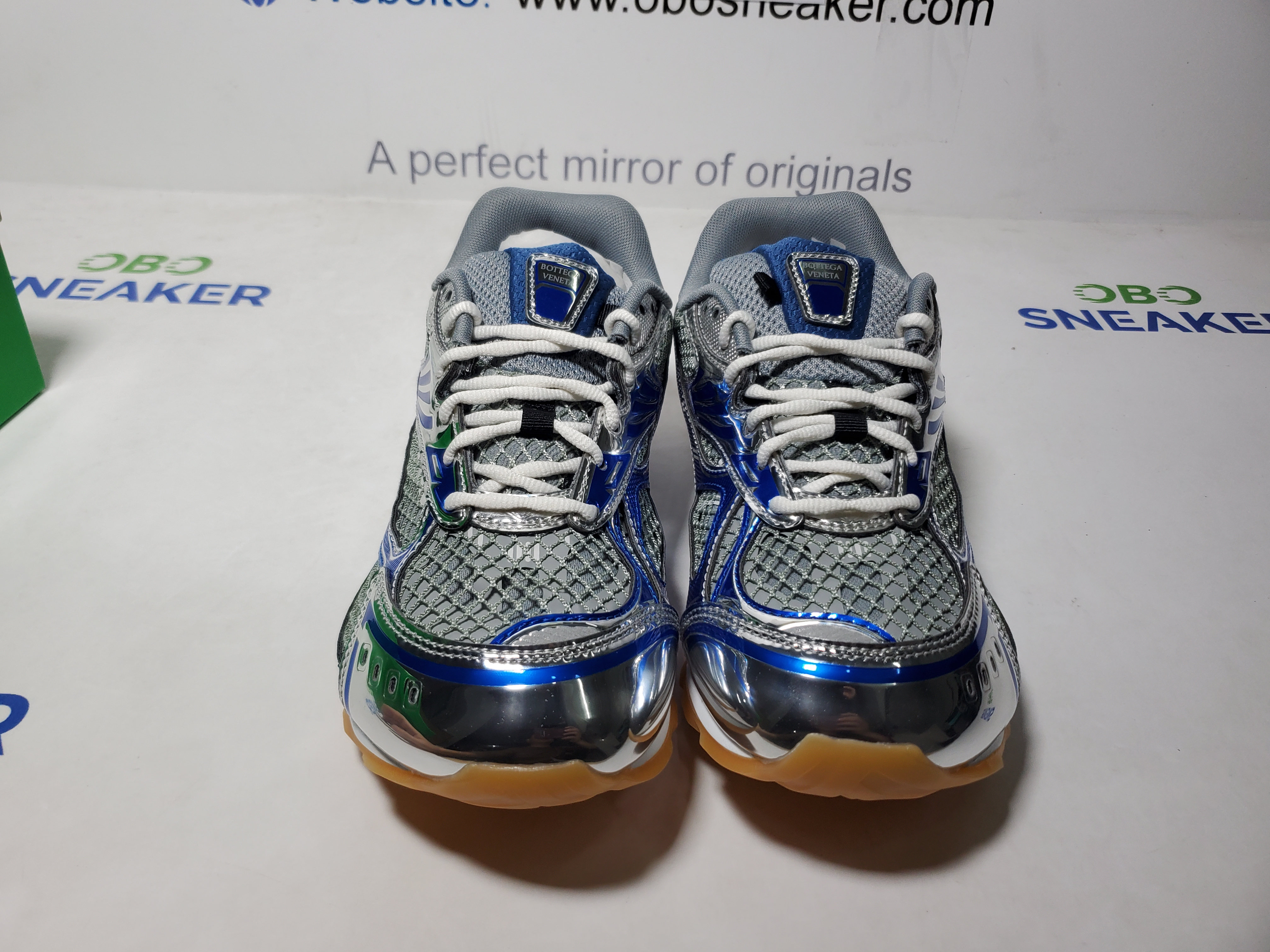 Bottega Veneta Orbit Silver Blue Grey 741357V2X401375 review Obosneaker 03