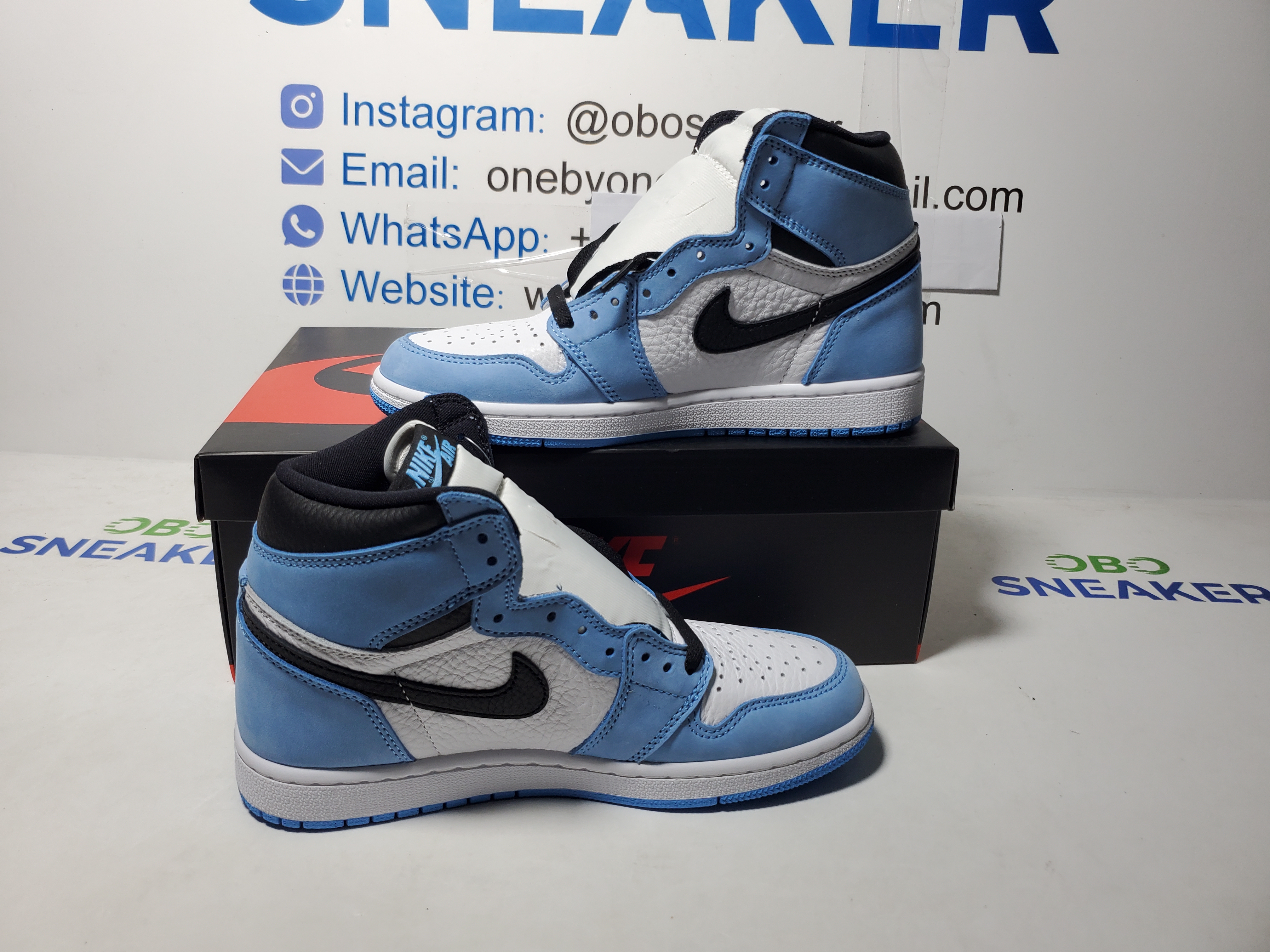 【Black 5 Sale】Top Version Air Jordan 1 High OG University Blue 555088-134 review Obosneaker 01