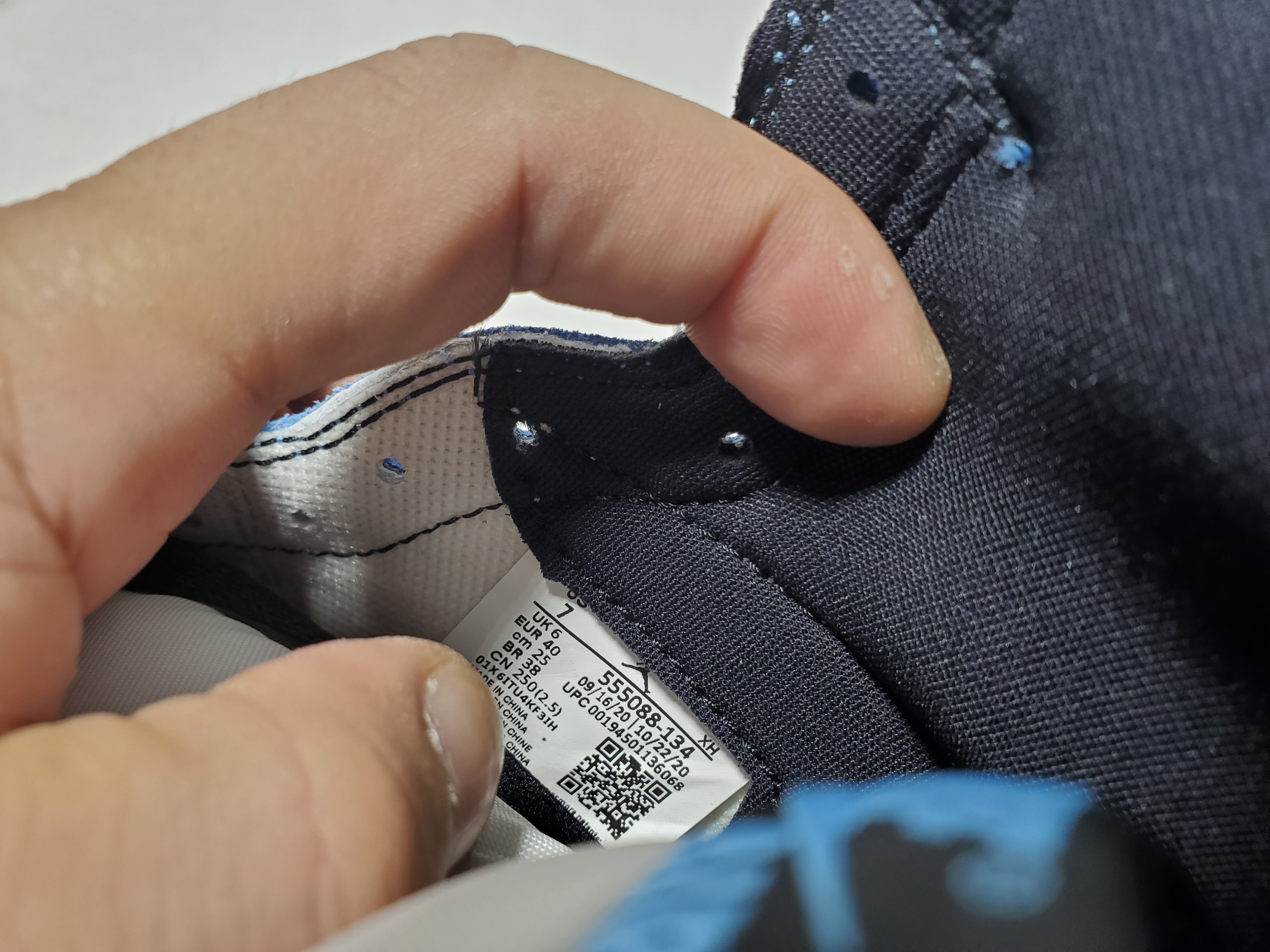 【Black 5 Sale】Top Version Air Jordan 1 High OG University Blue 555088-134 review Obosneaker 05