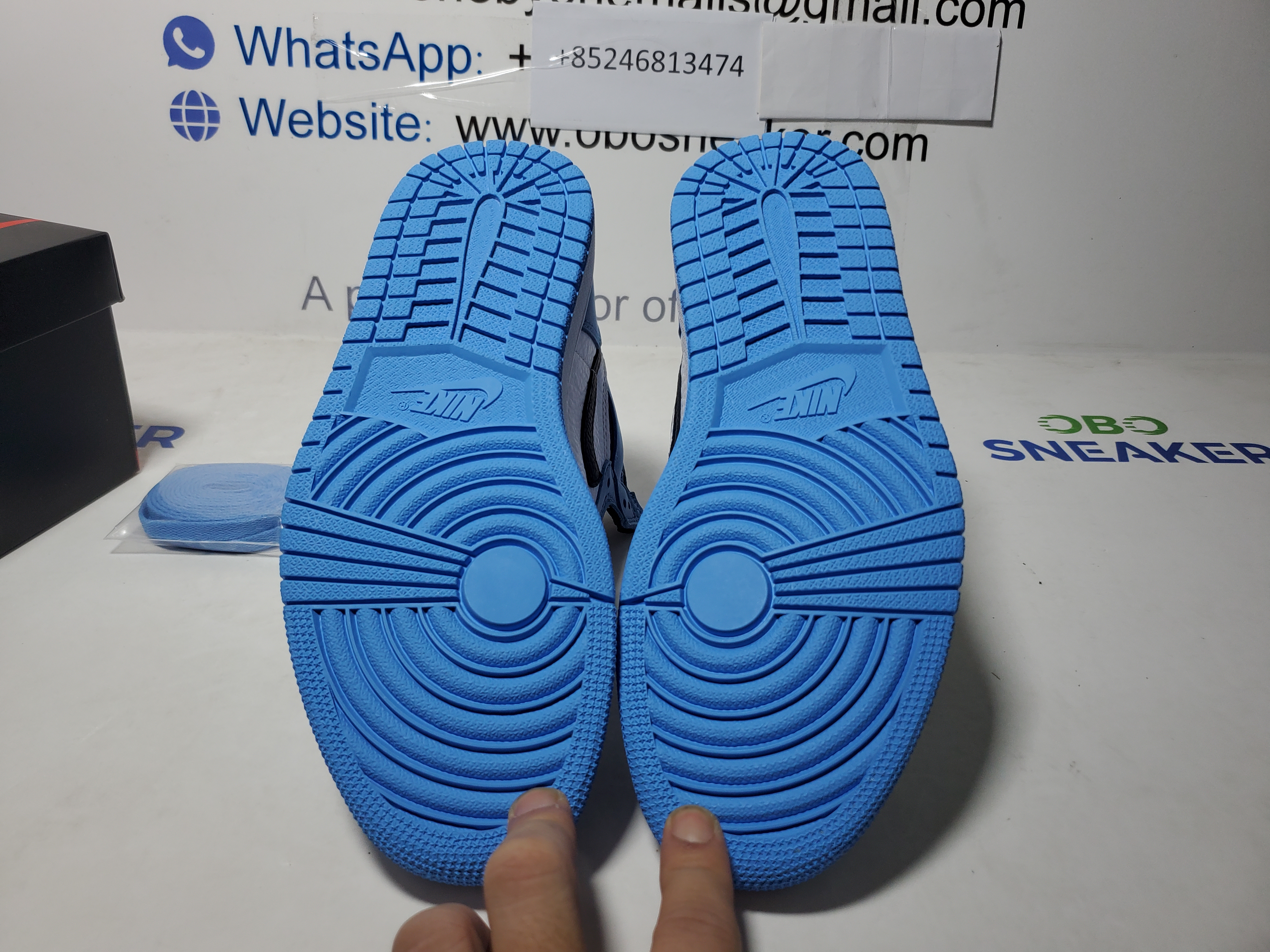 【Black 5 Sale】Top Version Air Jordan 1 High OG University Blue 555088-134 review Obosneaker 04