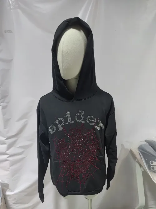 Sp5der OG Rhinestone Hoodie Black 2022 review 