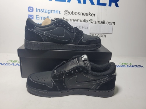 【$59 SALE】Air Jordan 1 Retro Low OG SP Travis Scott Black Phantom DM7866-001 review 