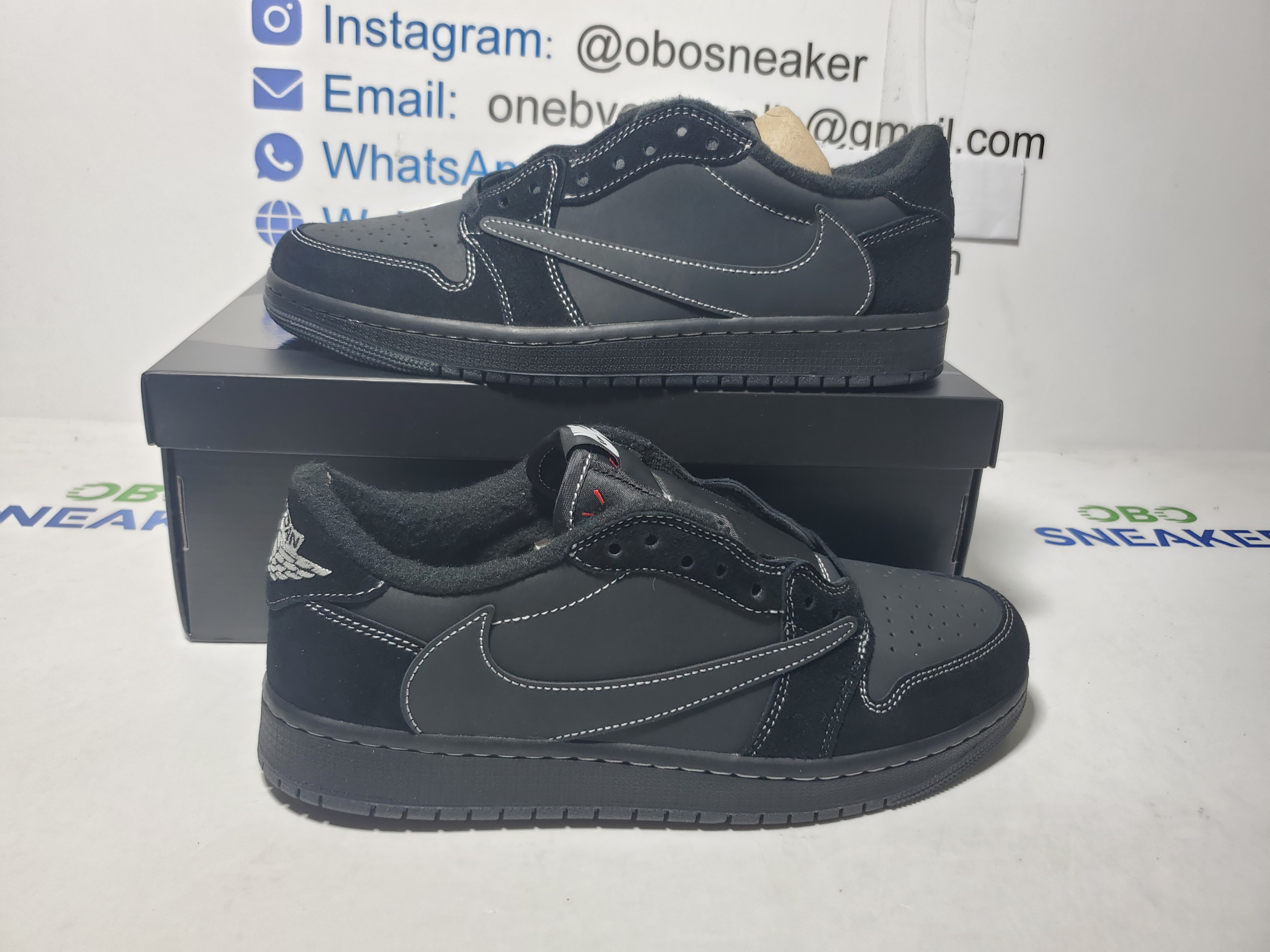 【$59 SALE】Air Jordan 1 Retro Low OG SP Travis Scott Black Phantom DM7866-001 review Obosneaker 01