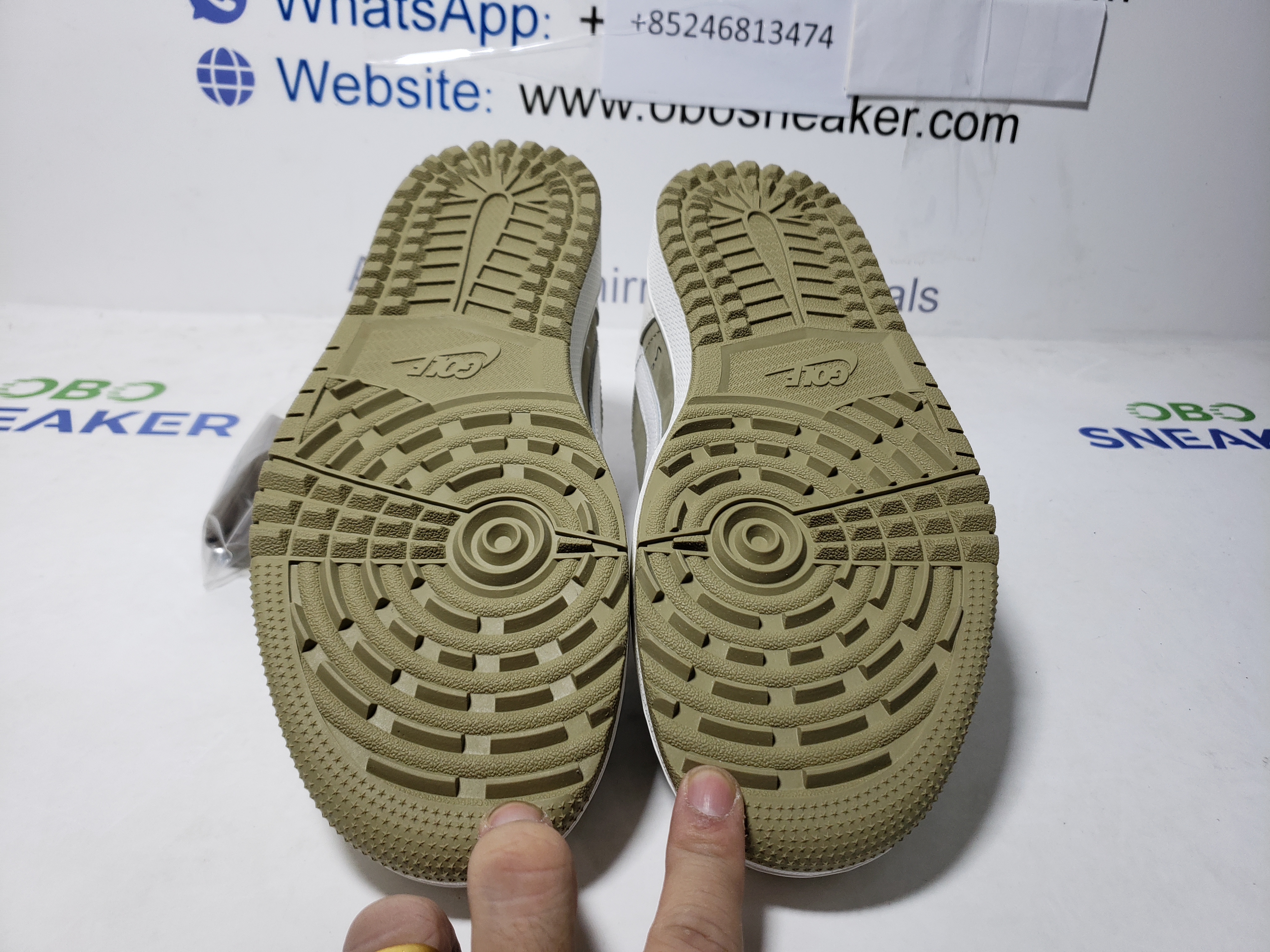 TOP Version Travis Scott x Air Jordan 1 Low Black, White, Green FZ3124-200 review Obosneaker 04