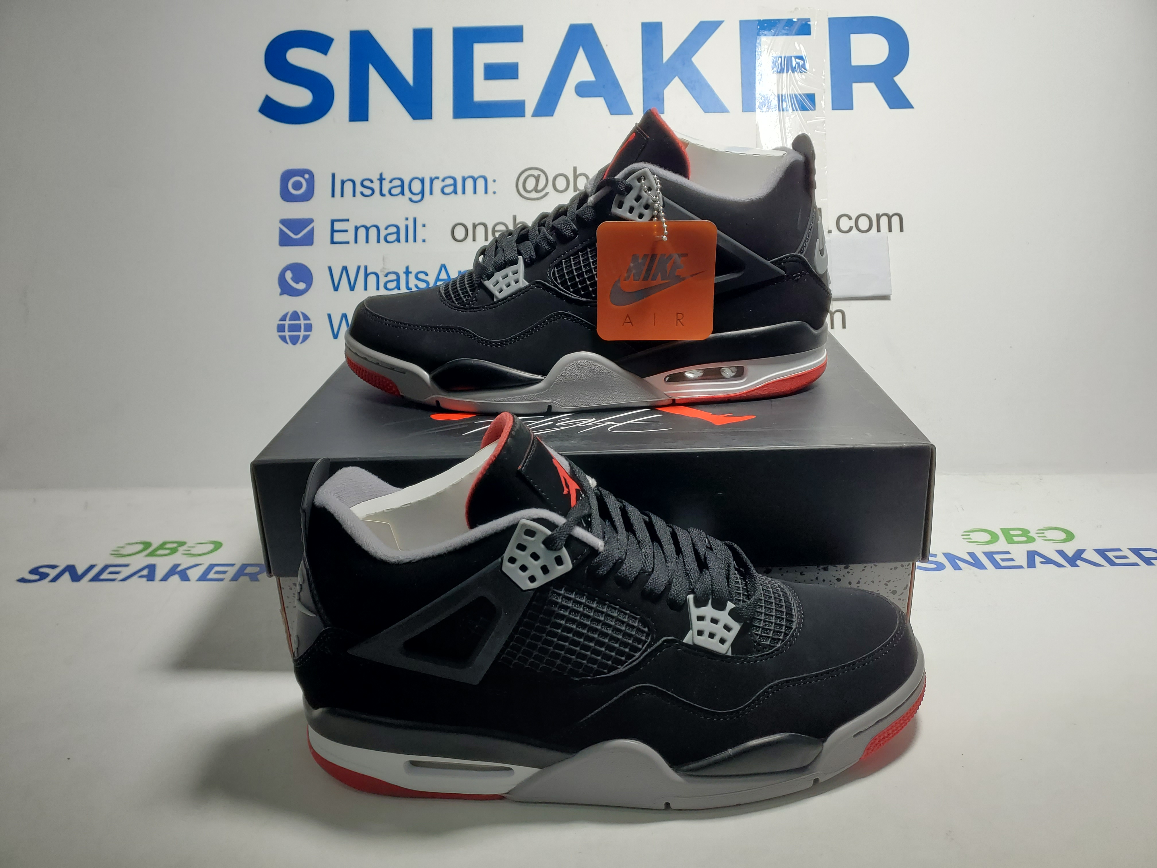 【Black 5 Sale】Top Version Air Jordan 4 Retro Bred 308497-060 review Obosneaker 00
