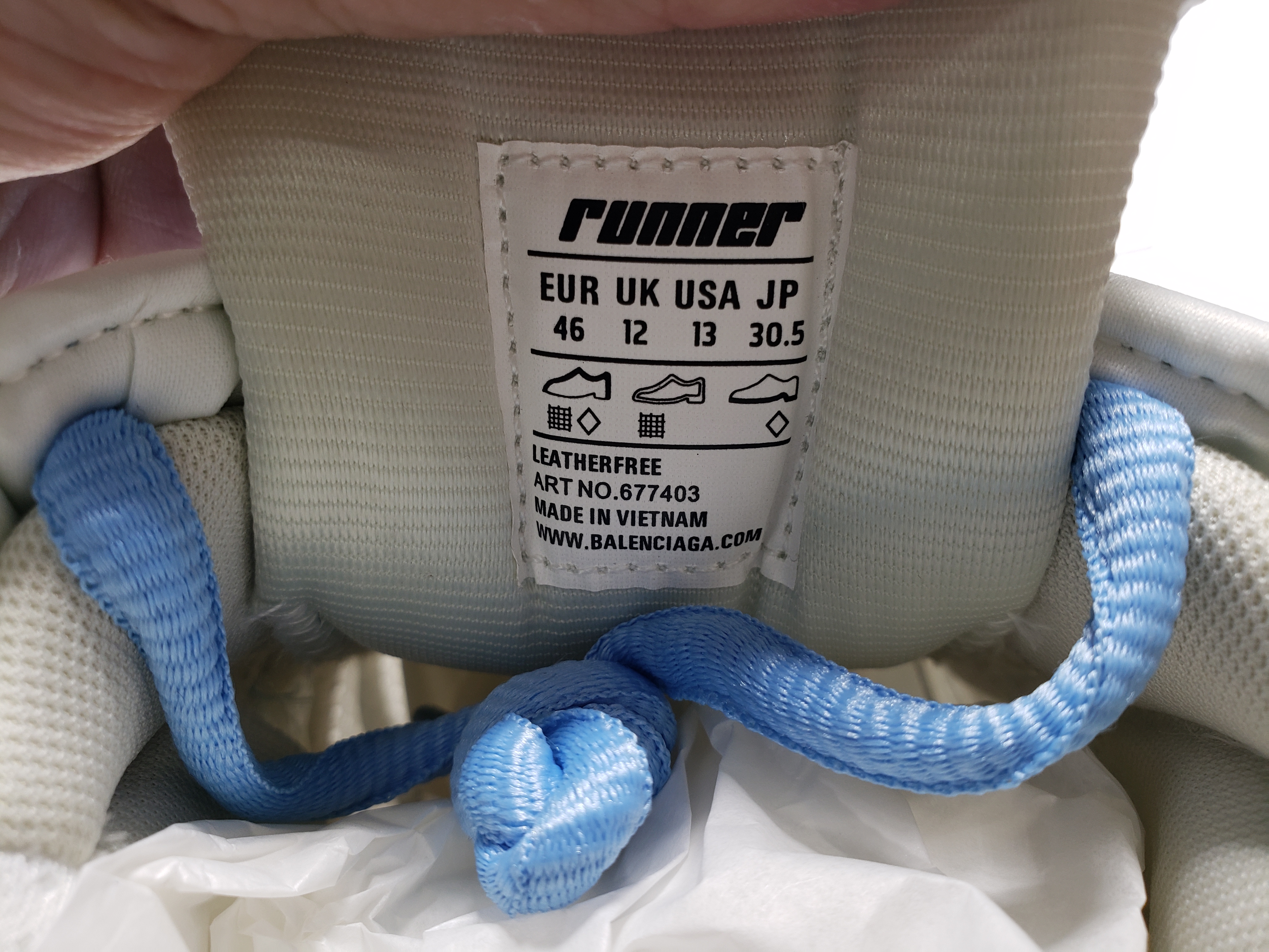 Balenciaga Runner White Light Blue 677402 W3RB2 9744 review Obosneaker 03