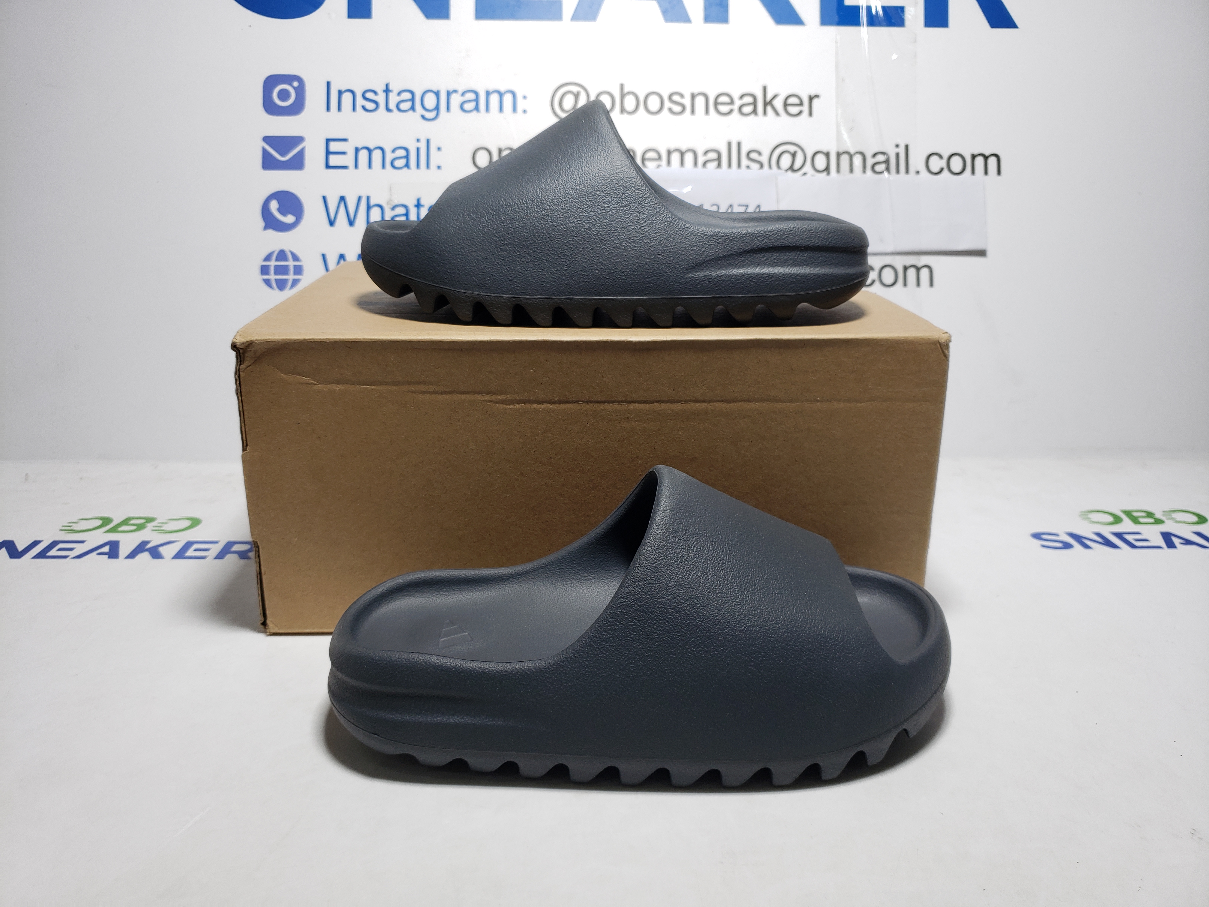 Adidas Yeezy Slide Slate Grey (2022/2024) ID2350 review Obosneaker 04