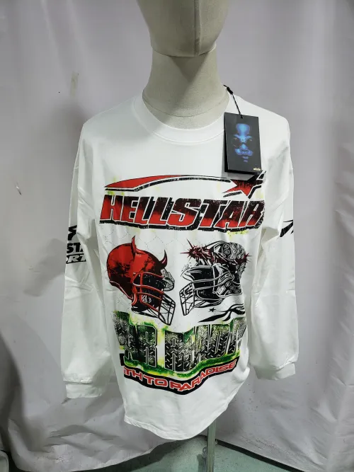 Hellstar ‘War Ready’ Long-Sleeve T-Shirt D3235 Black/White review 