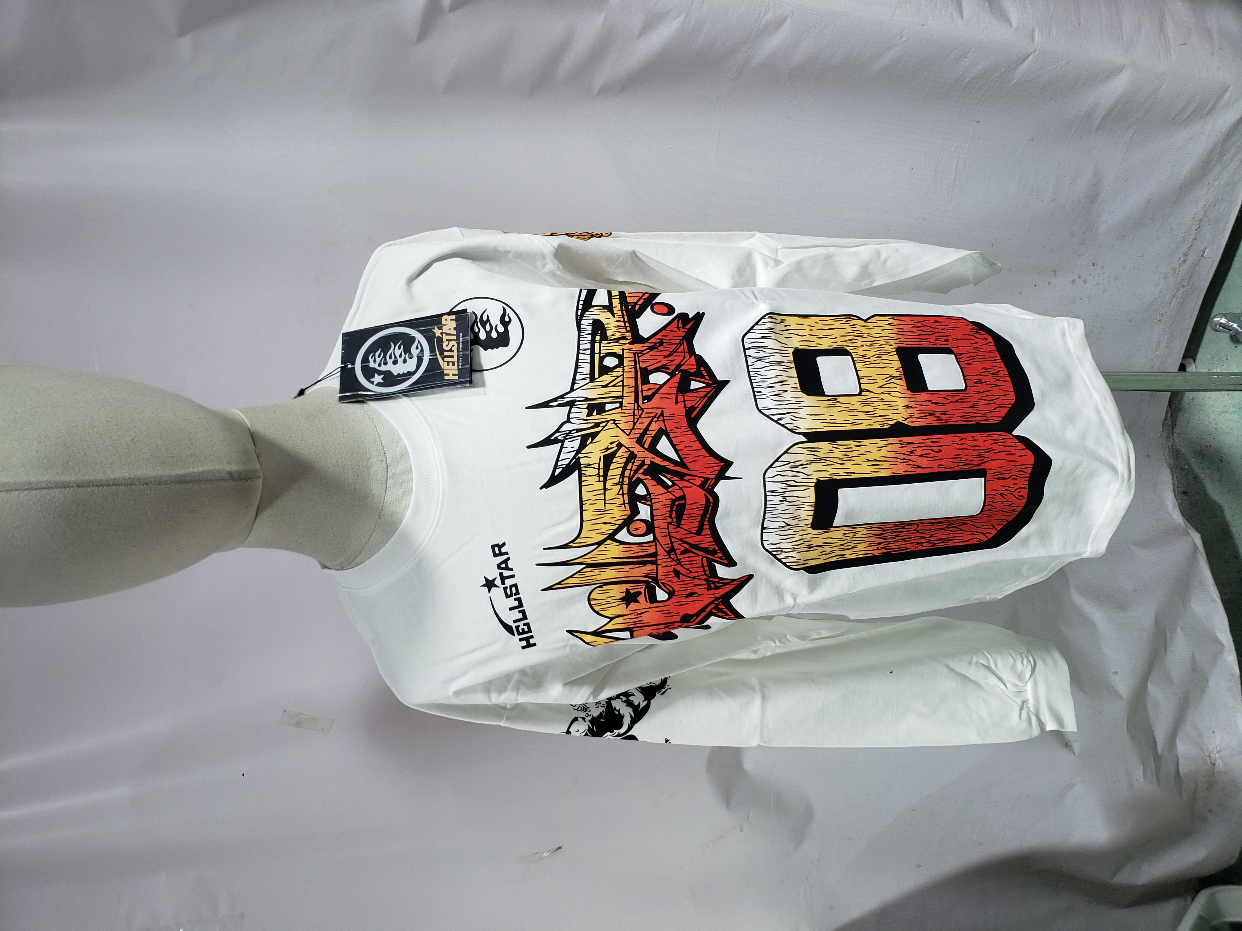 Hellstar ‘08’ Long-Sleeve T-Shirt D3231 Black/White review Obosneaker 00