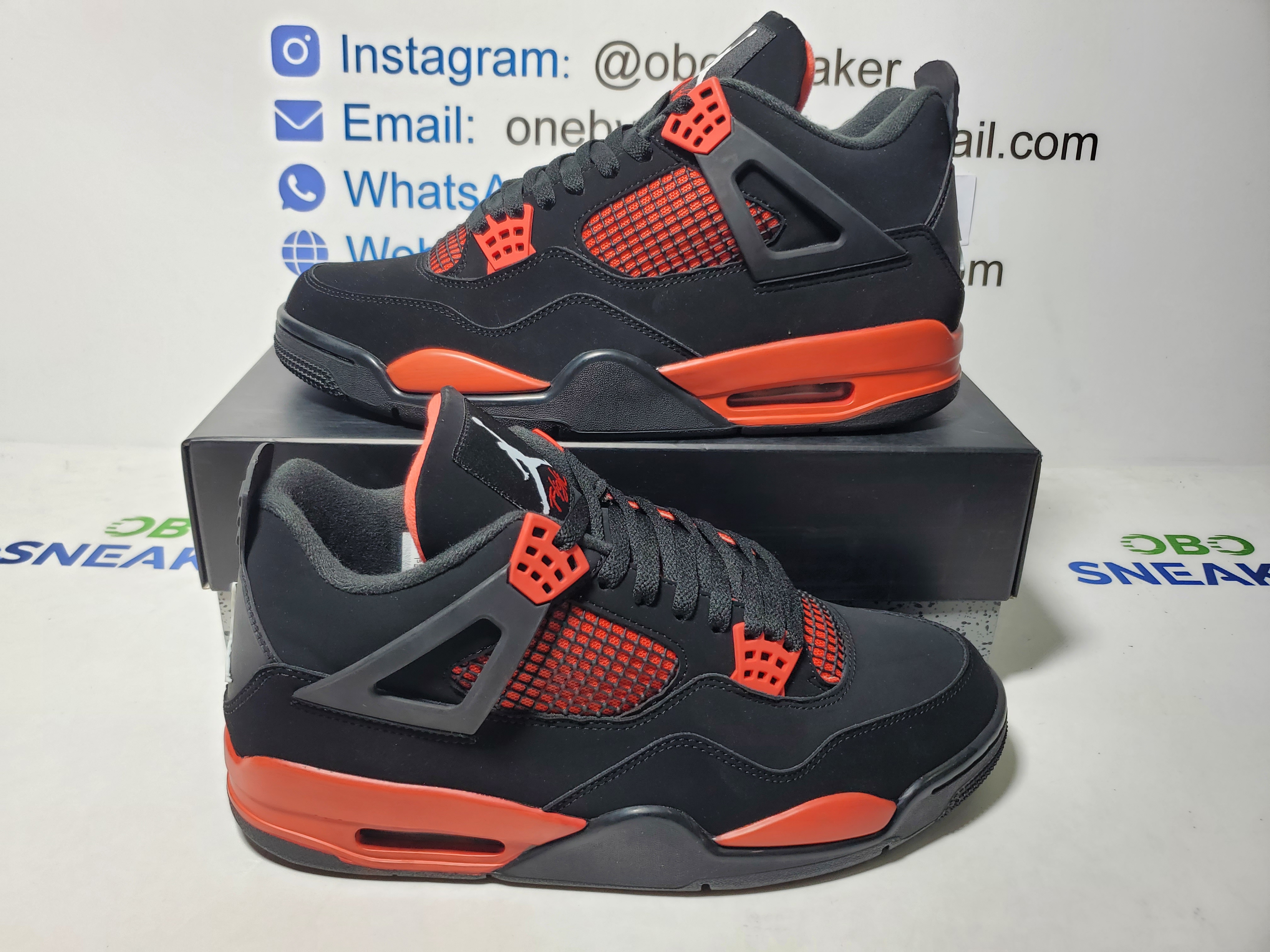 【Black 5 Sale】Top Version  Air Jordan 4 Retro Red Thunder CT8527-016 review Obosneaker 05