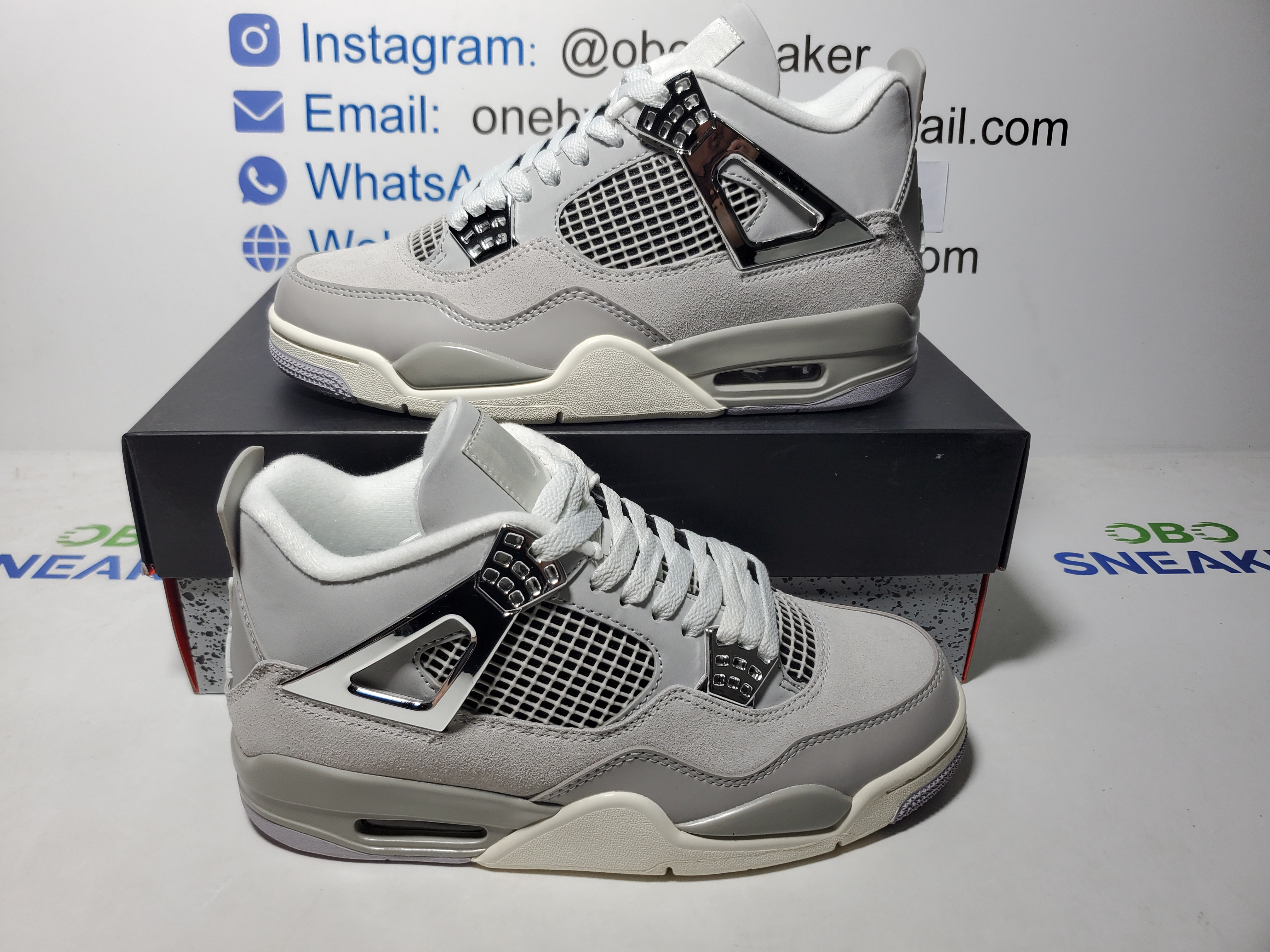 【Black 5 Sale】Top Version Air Jordan 4 WMNS Frozen Moments AQ9129-001 review Obosneaker 05