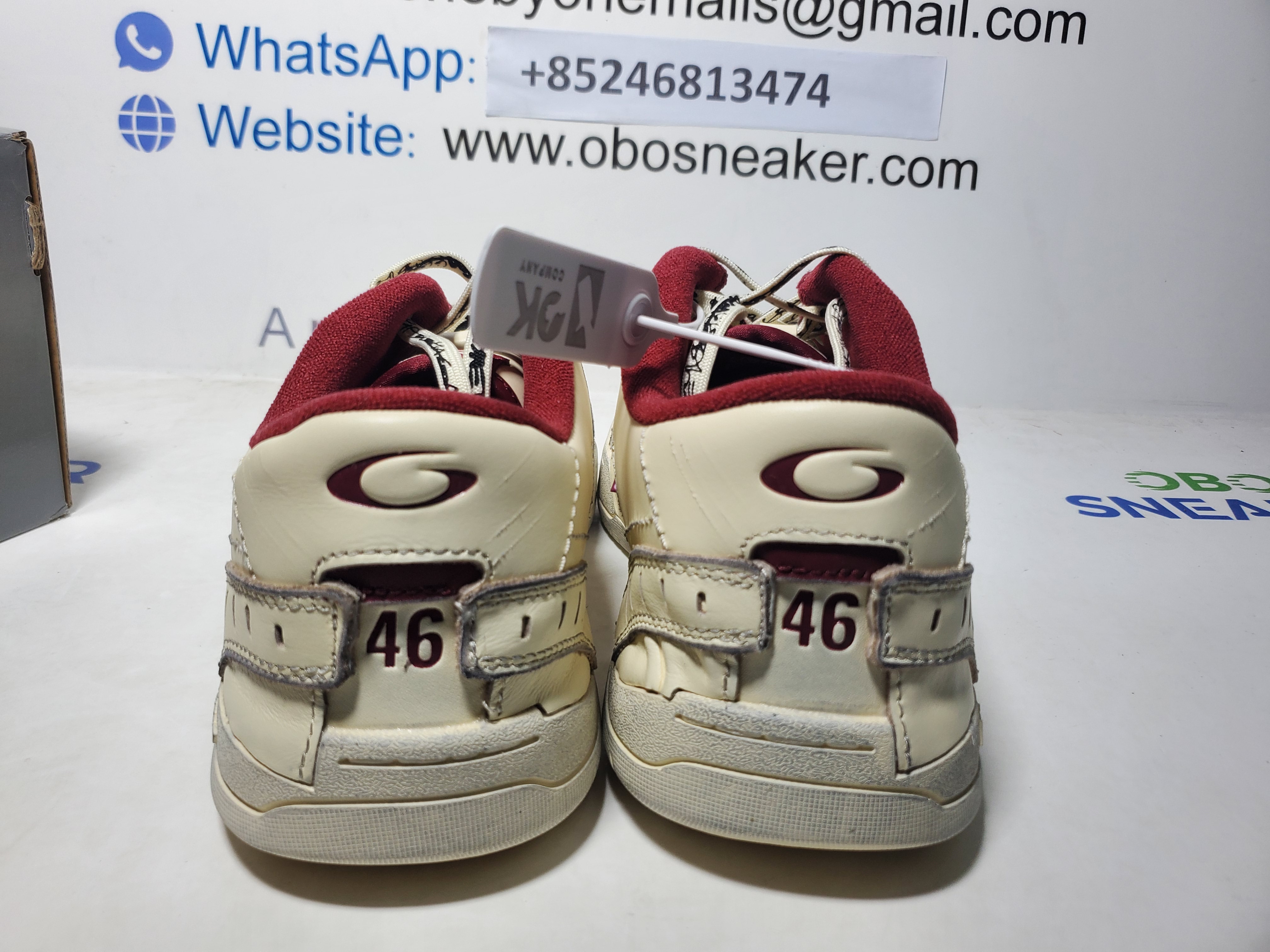 Balenciaga Hamptons Worn-out Trainers White Red 841765 WCURS 9960 review Obosneaker 02