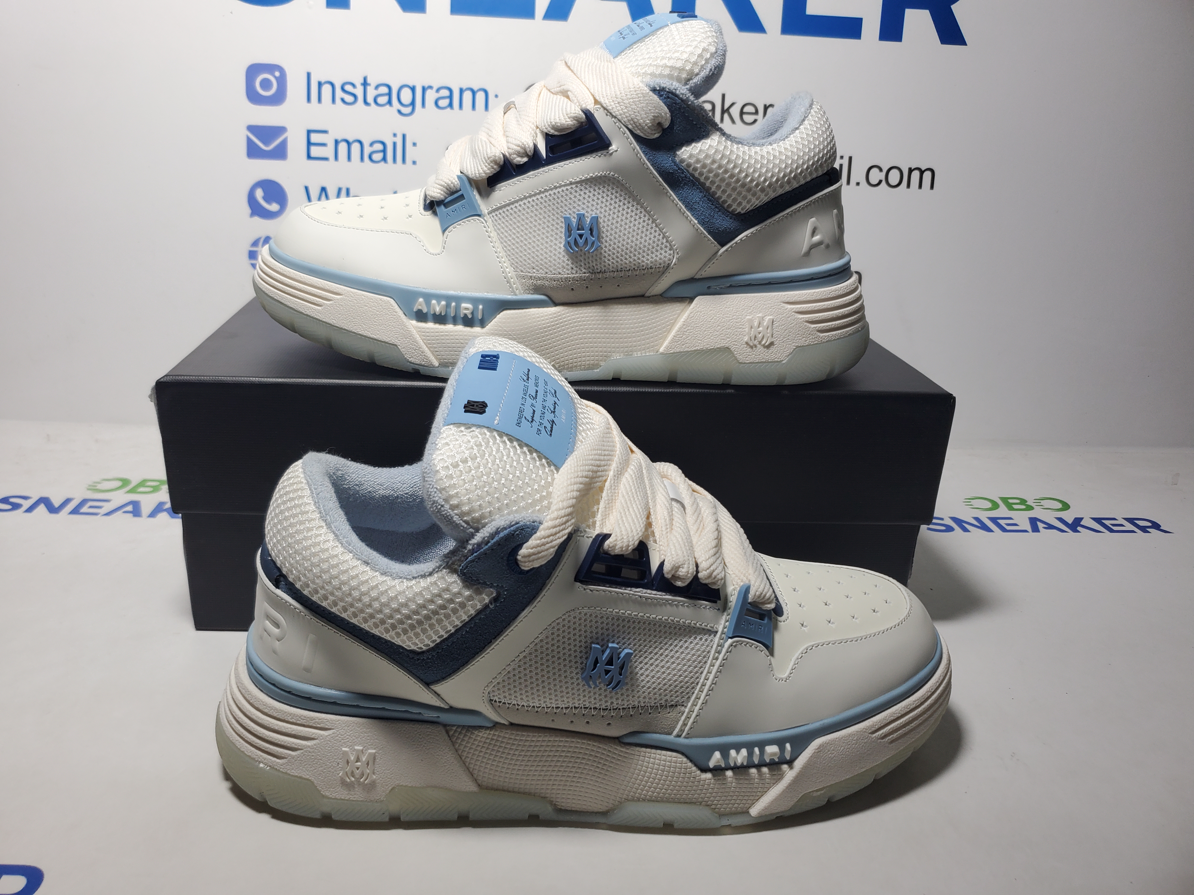 AMIRI MA-1 White Blue SS23MFS012-123 review Obosneaker 00