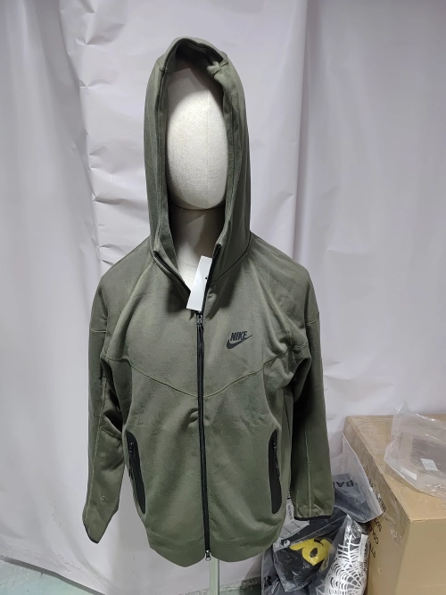 Nike Sportswear Tech Fleece Hoodie & Joggers Pant Set Black/Grey/Army Green/Khaki YZ FB7922 8002 review 