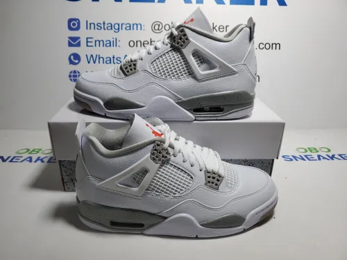 【Black 5 Sale】Top Version  Air Jordan 4 Retro White Oreo CT8527-100 review 