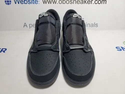 TOP Version Travis Scott x Air Jordan 1 Low OG SP Black Phantom DM7866-001 review 