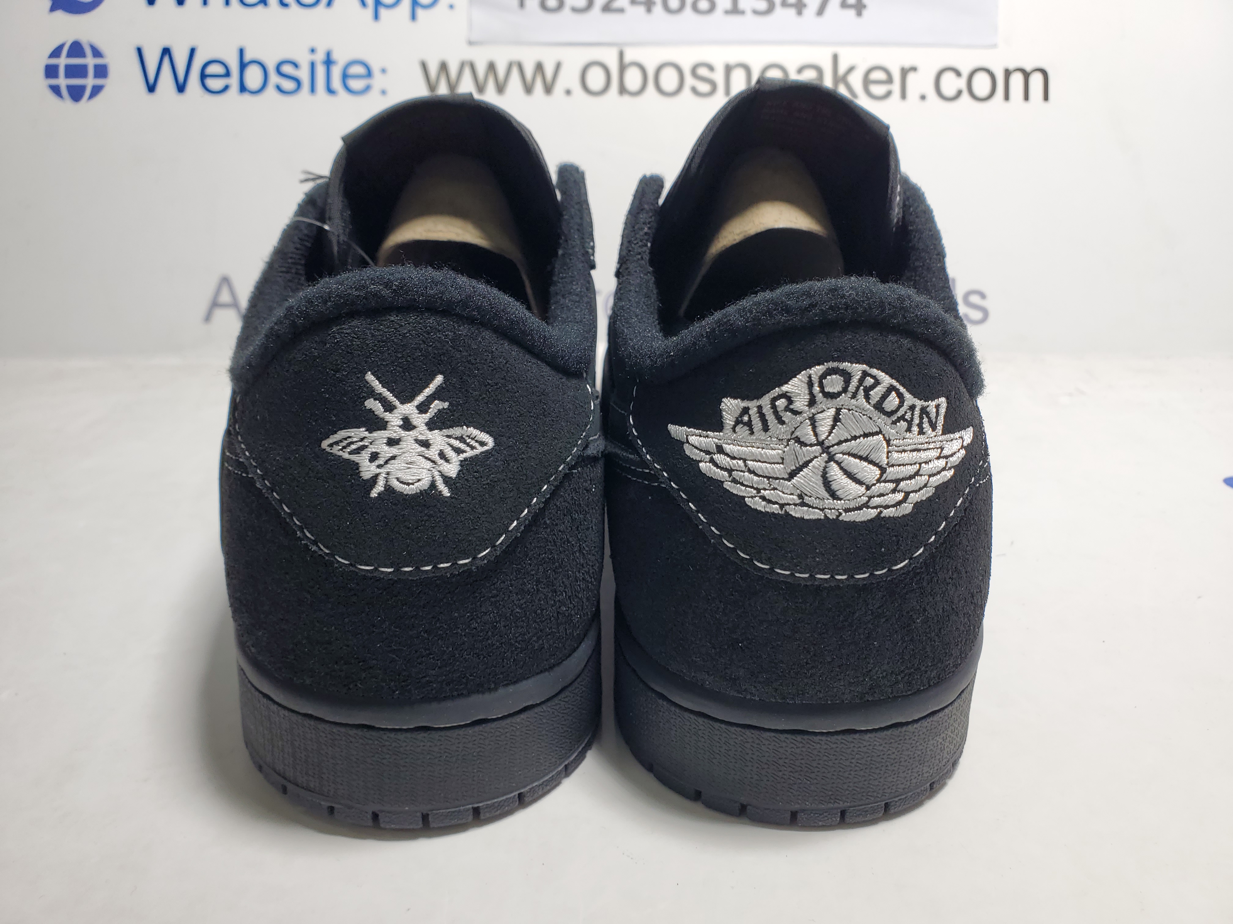 TOP Version Travis Scott x Air Jordan 1 Low OG SP Black Phantom DM7866-001 review Obosneaker 01