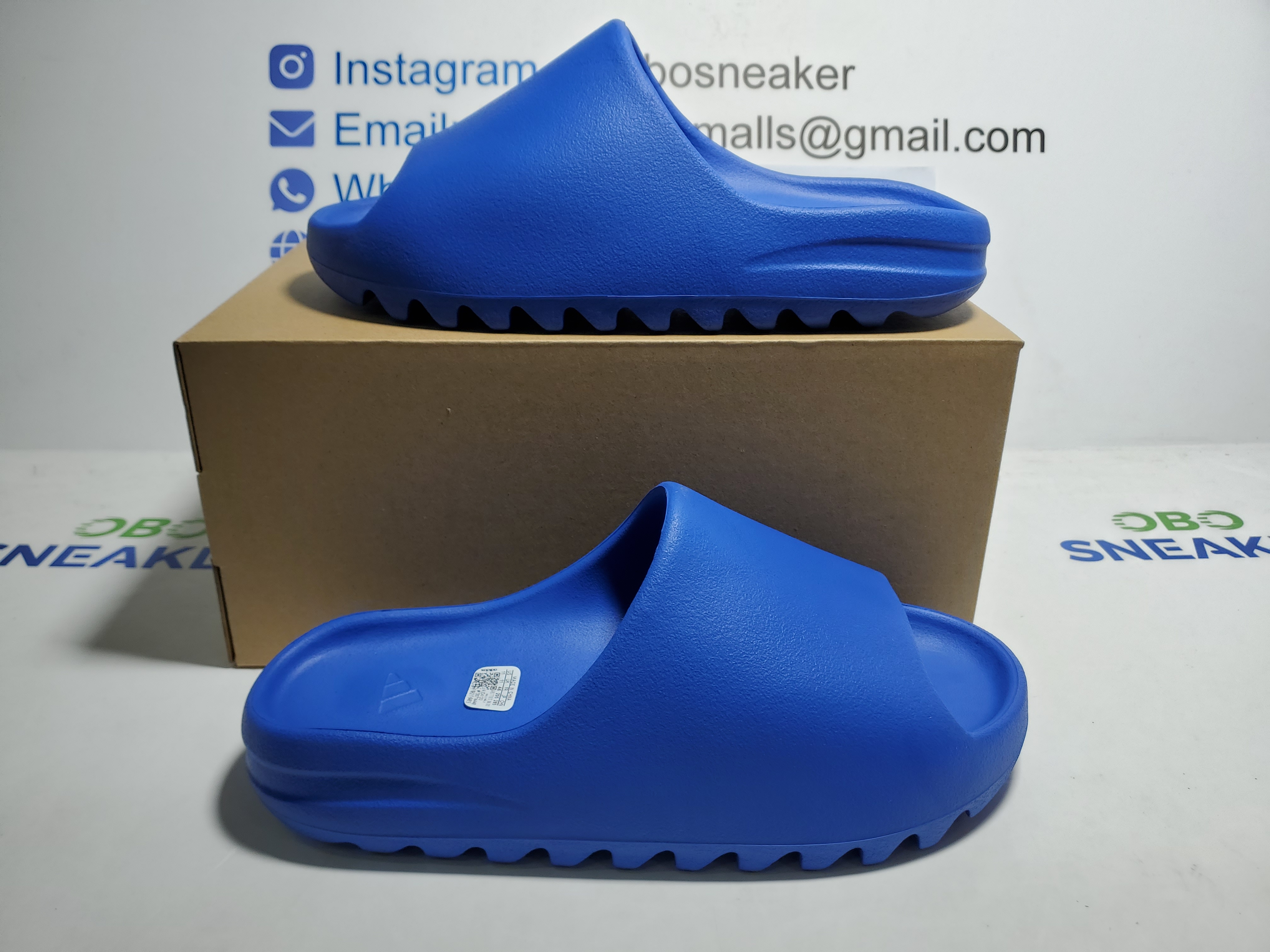 Adidas Yeezy Slide Azure ID4133 review Obosneaker 04