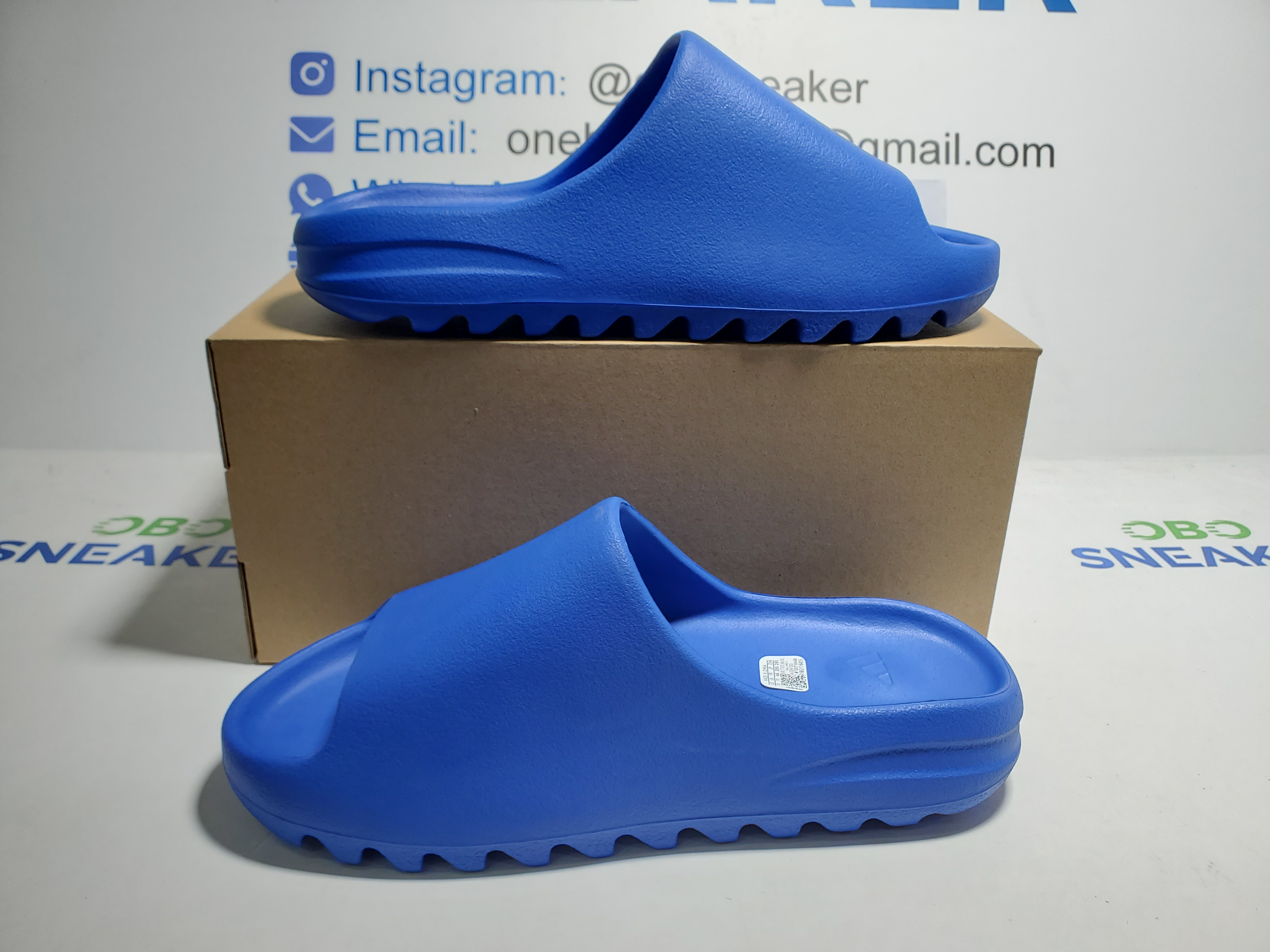 Adidas Yeezy Slide Azure ID4133 review Obosneaker 05