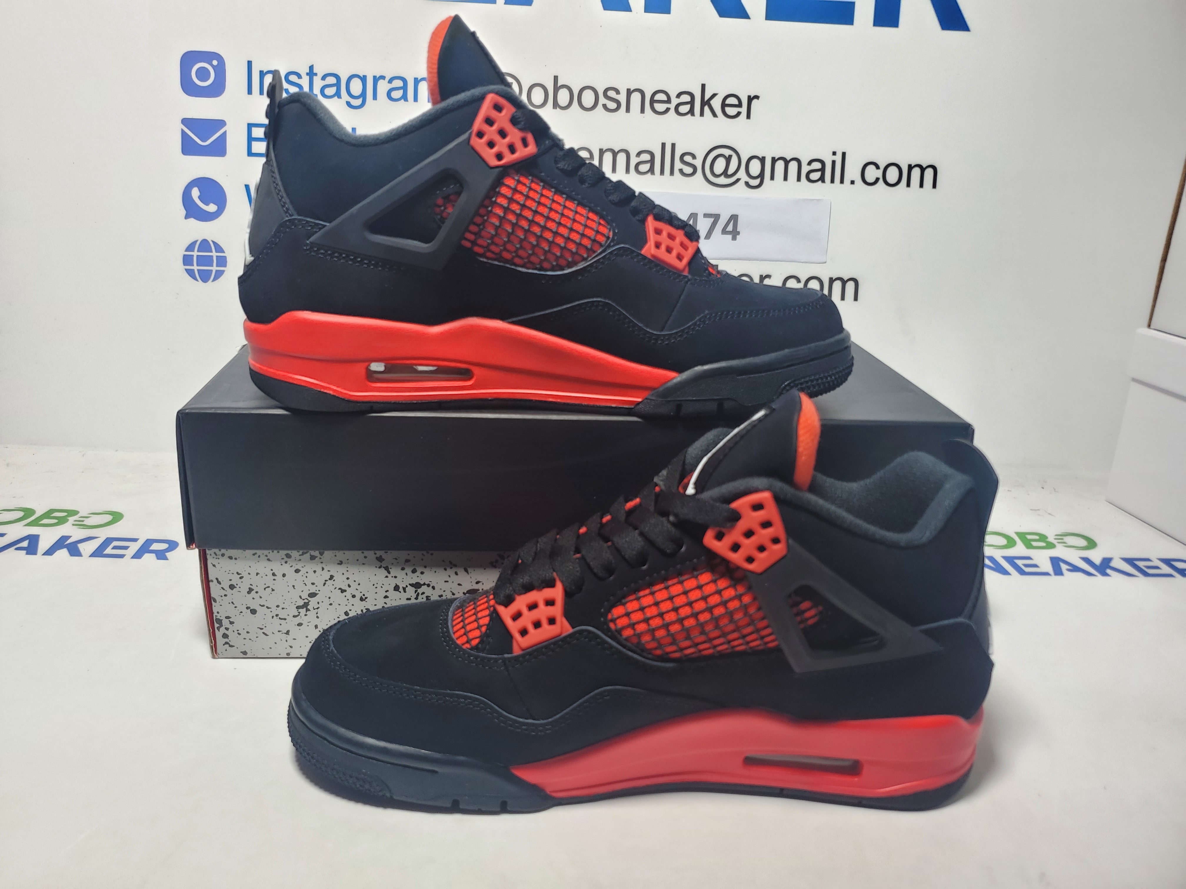 【Black 5 Sale】Top Version  Air Jordan 4 Retro Red Thunder CT8527-016 review Obosneaker 01