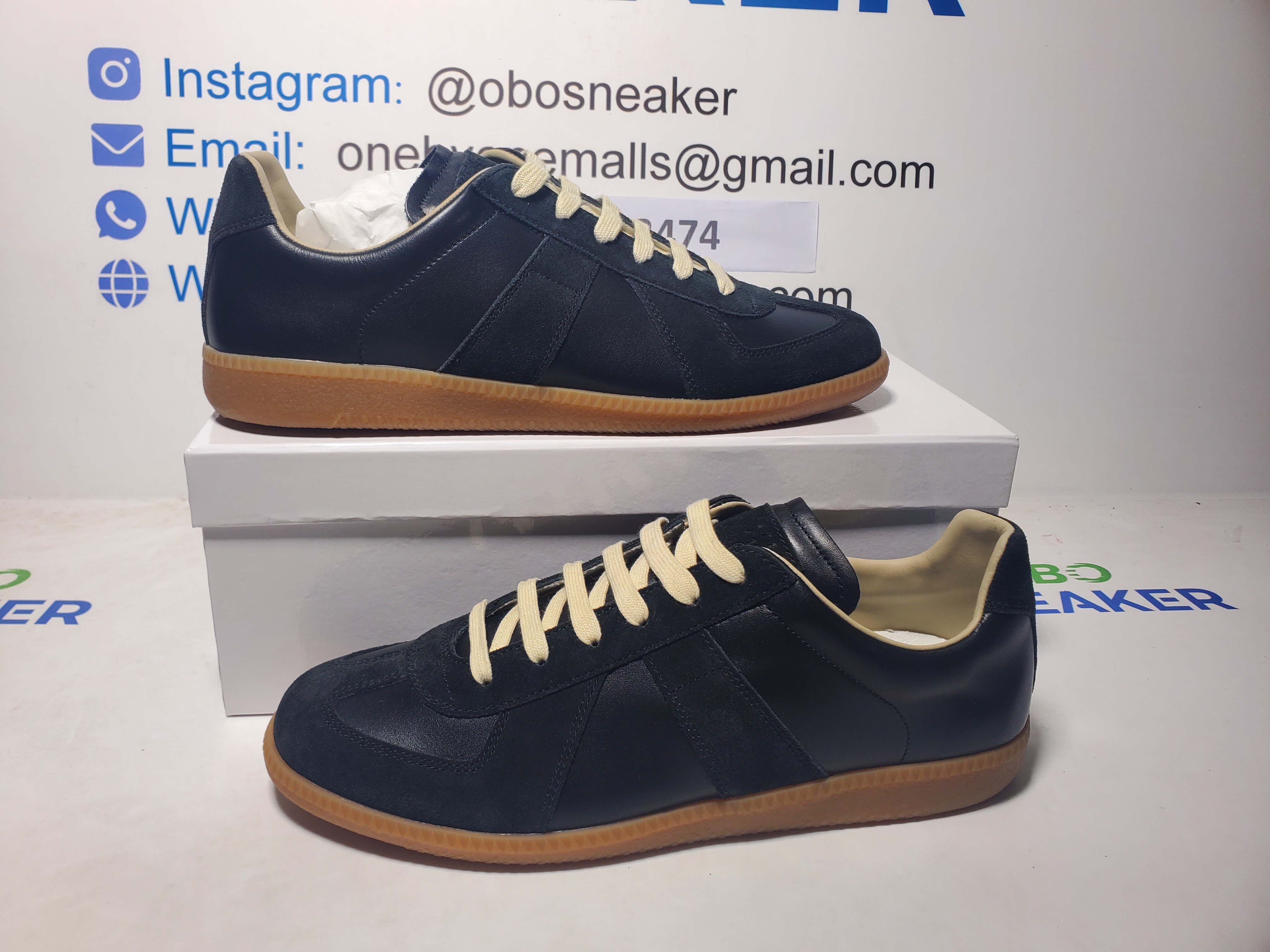 Maison Margiela Replica German Army Trainer (GATs) Black Gum S57WS0236P1897900 review Obosneaker 01
