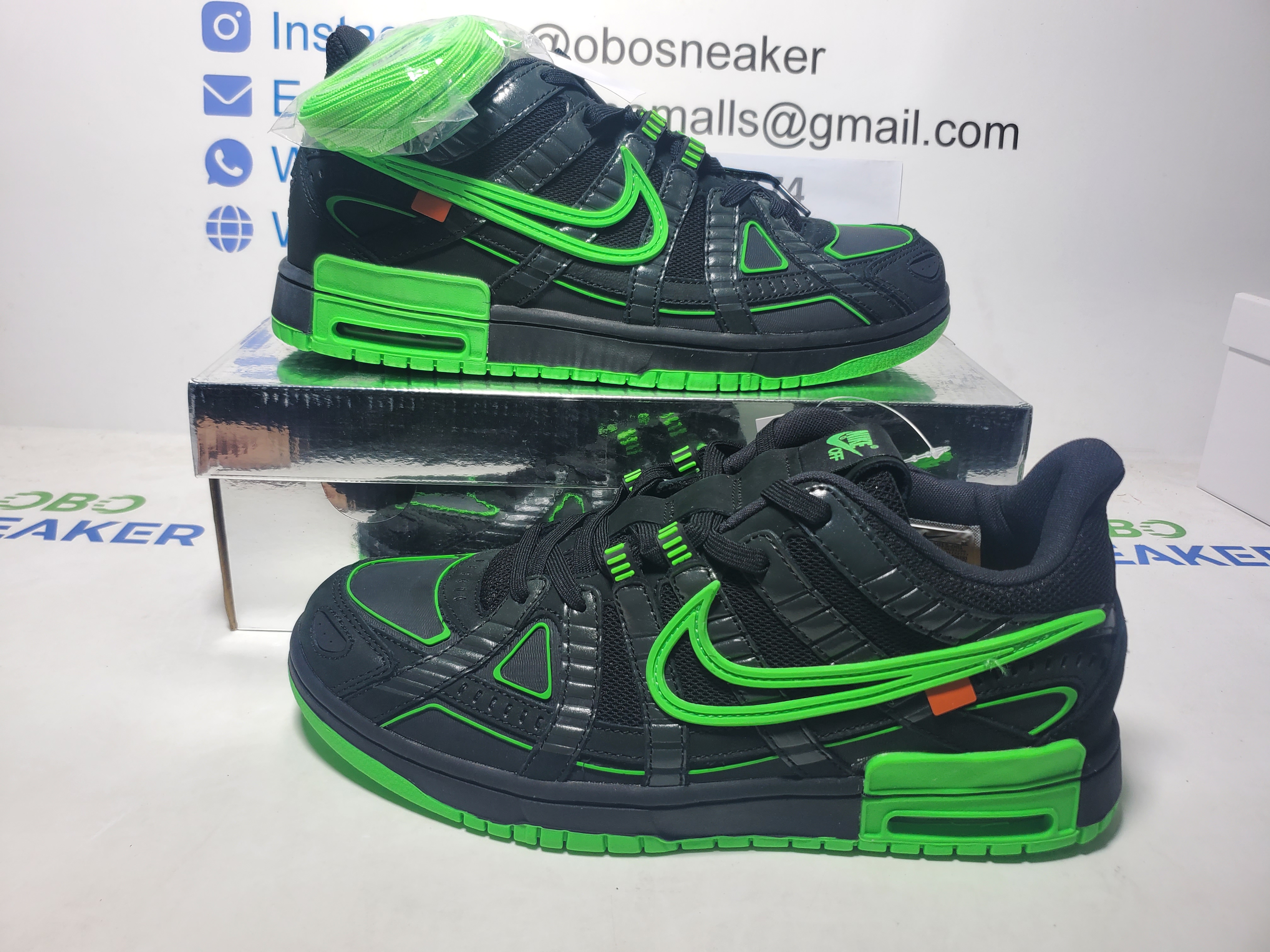 Top Version Nike Air Rubber Dunk Off-White Green Strike CU6015-001 review Obosneaker 00