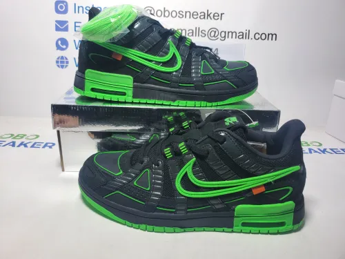 Top Version Nike Air Rubber Dunk Off-White Green Strike CU6015-001 review 