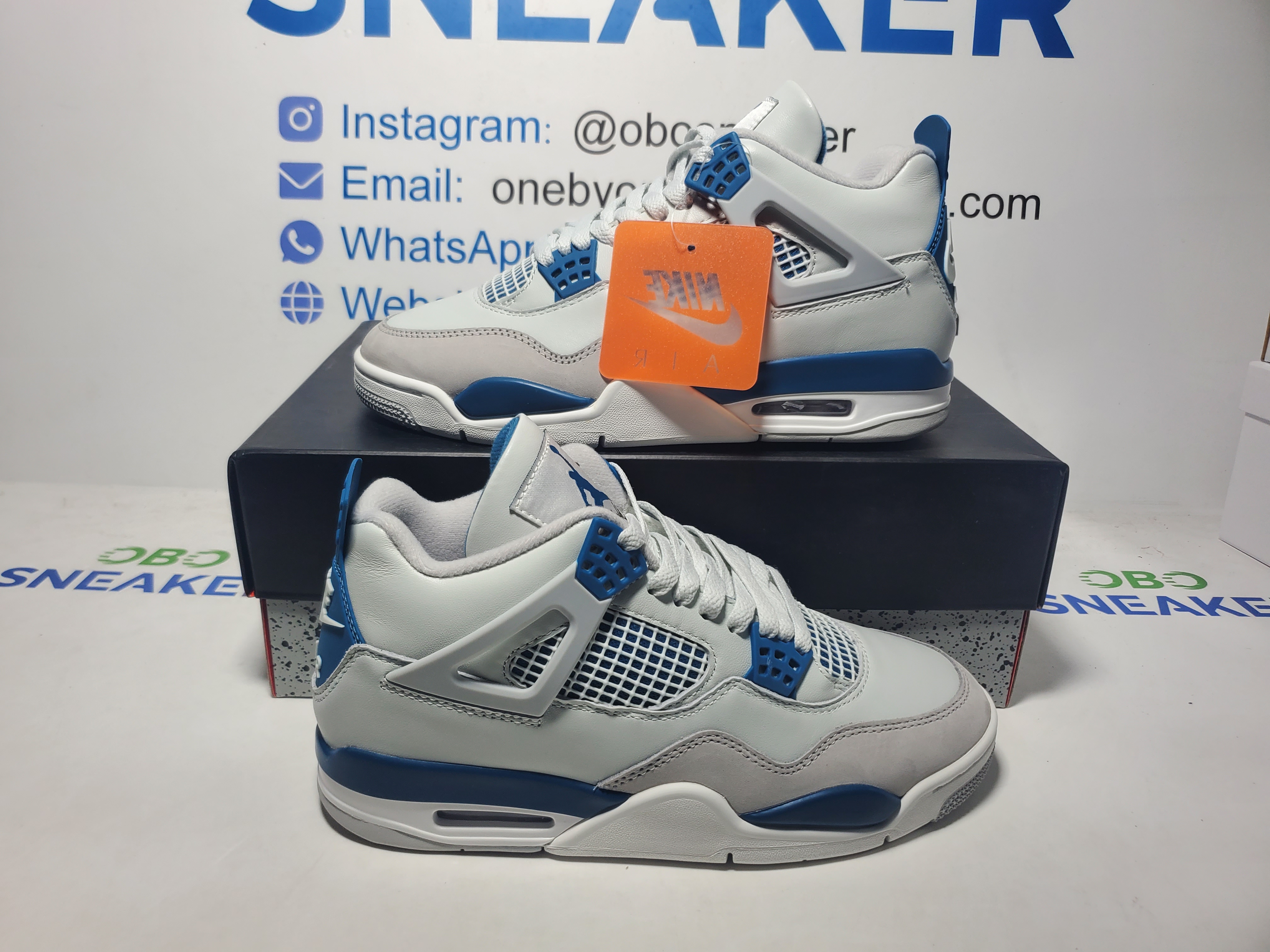 【Black 5 Sale】Top Version  Air Jordan 4 Military Blue FV5029-141 review Obosneaker 00