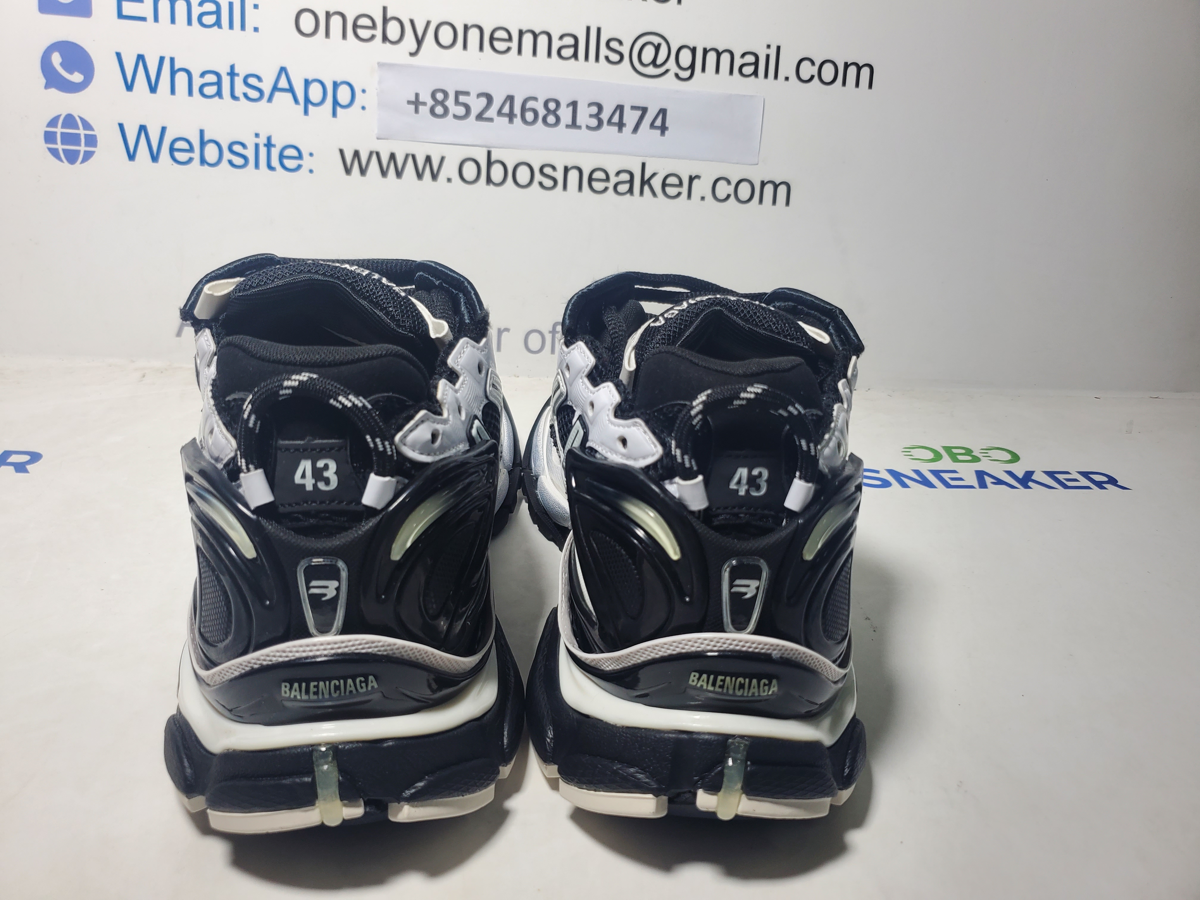 Balenciaga Runner Sneaker White--Black 772774 W3RMU 9010 review Obosneaker 02