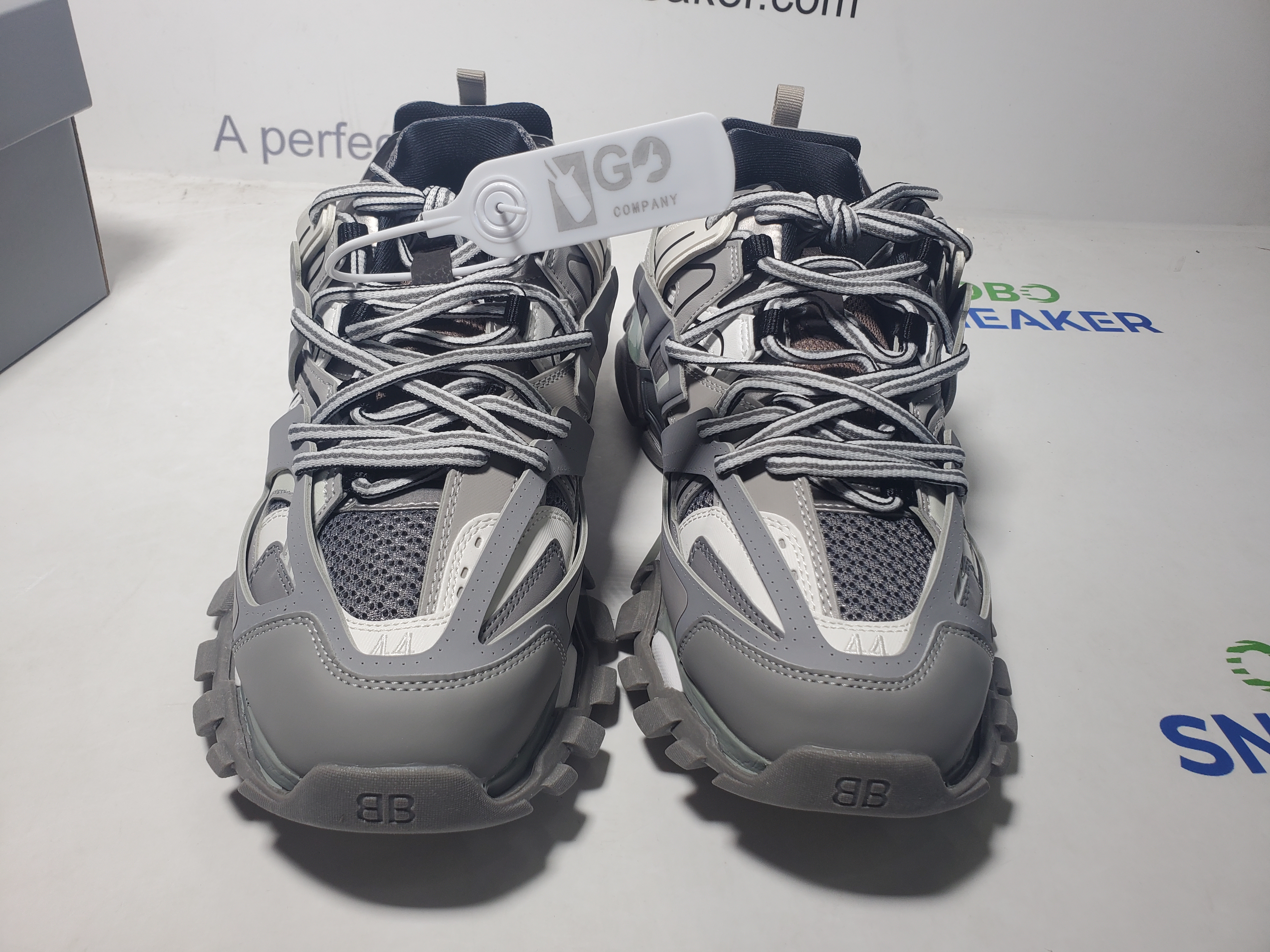 Balenciaga Track Sneaker Grey White Black review Obosneaker 03