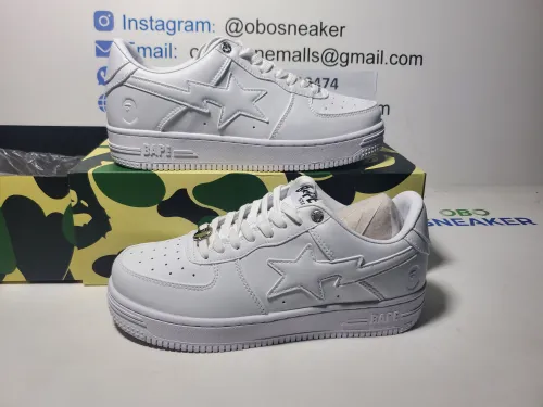 A Bathing Ape Bape Sta Low Triple White 1H70-191-006 review 