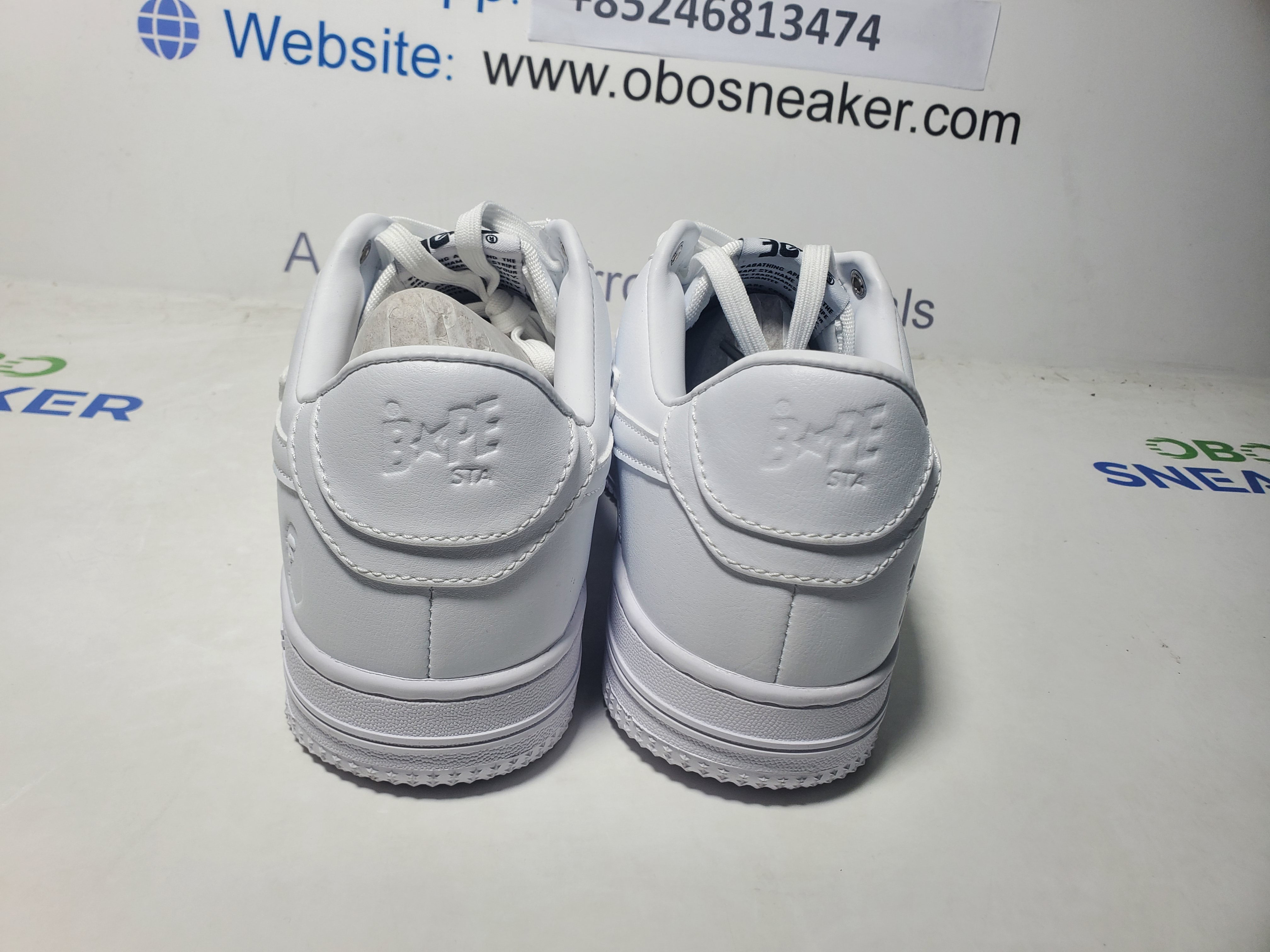 A Bathing Ape Bape Sta Low Triple White 1H70-191-006 review Obosneaker 02