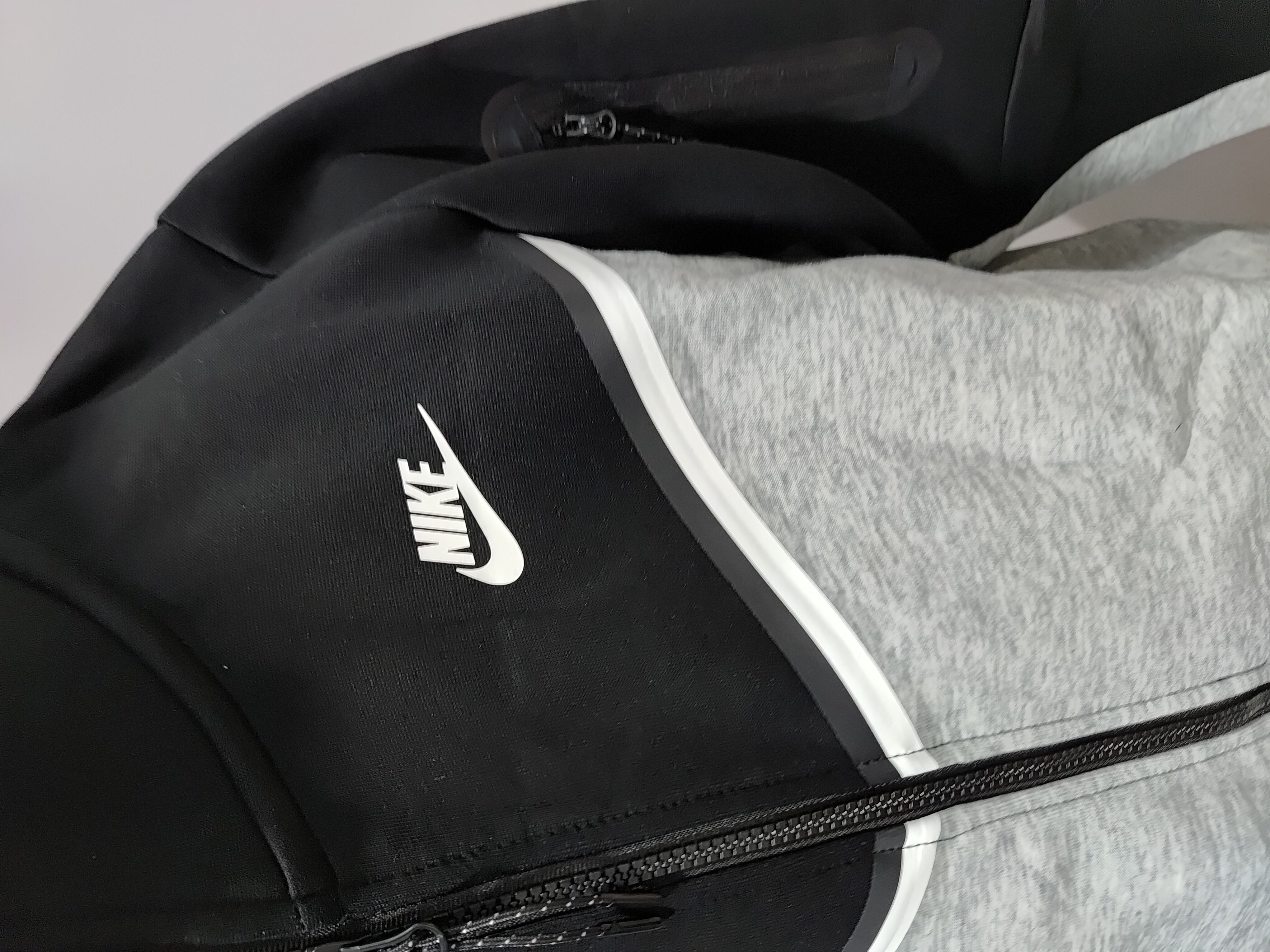 Nike Sportswear Tech Fleece Full Zip Hoodie & Joggers Set Black And Dark Grey Heather review Obosneaker 02