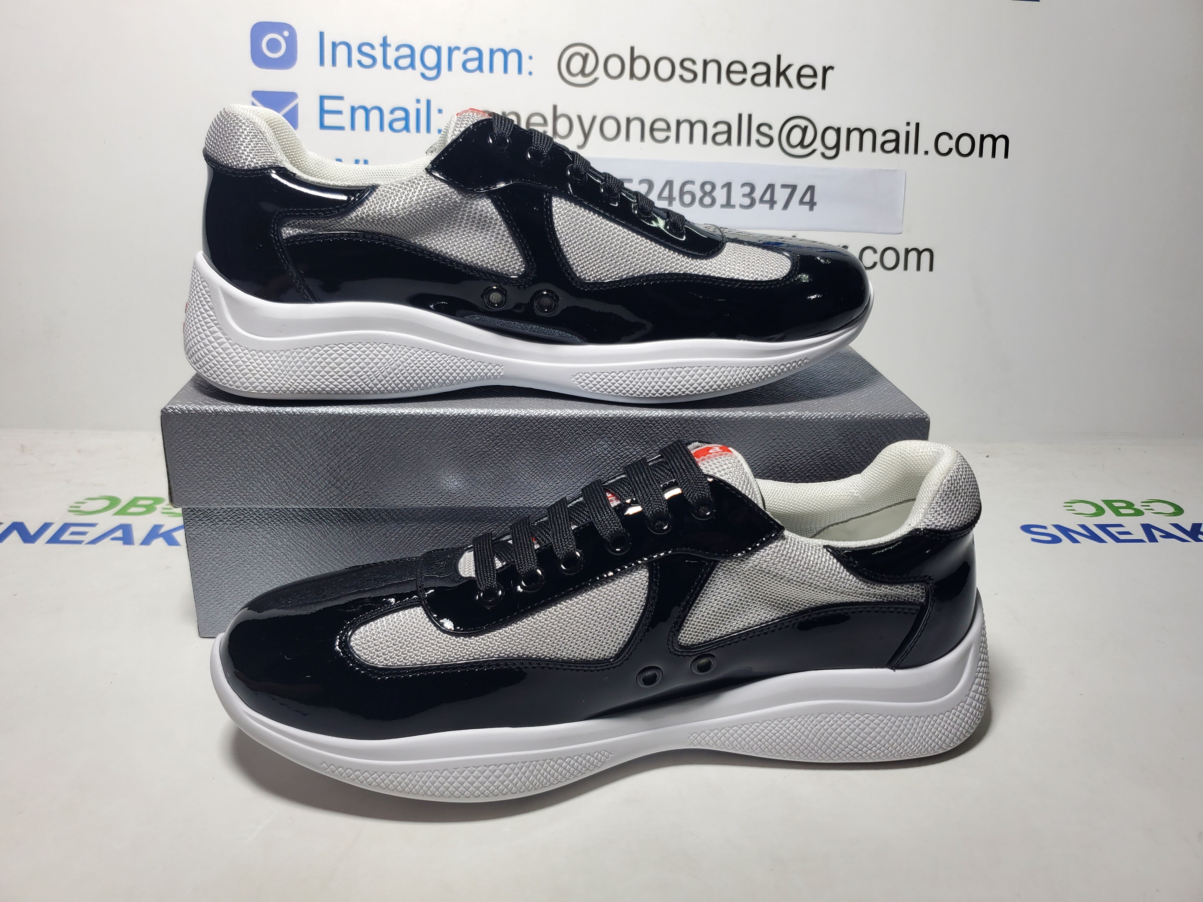 Prada America's Cup Royal Blue Silver  4E3400_ASZ_F0FJT review Obosneaker 01