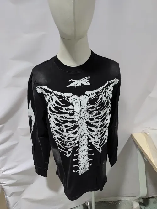 Hellstar Skeleton Long-Sleeve T-Shirt #699 Black review 