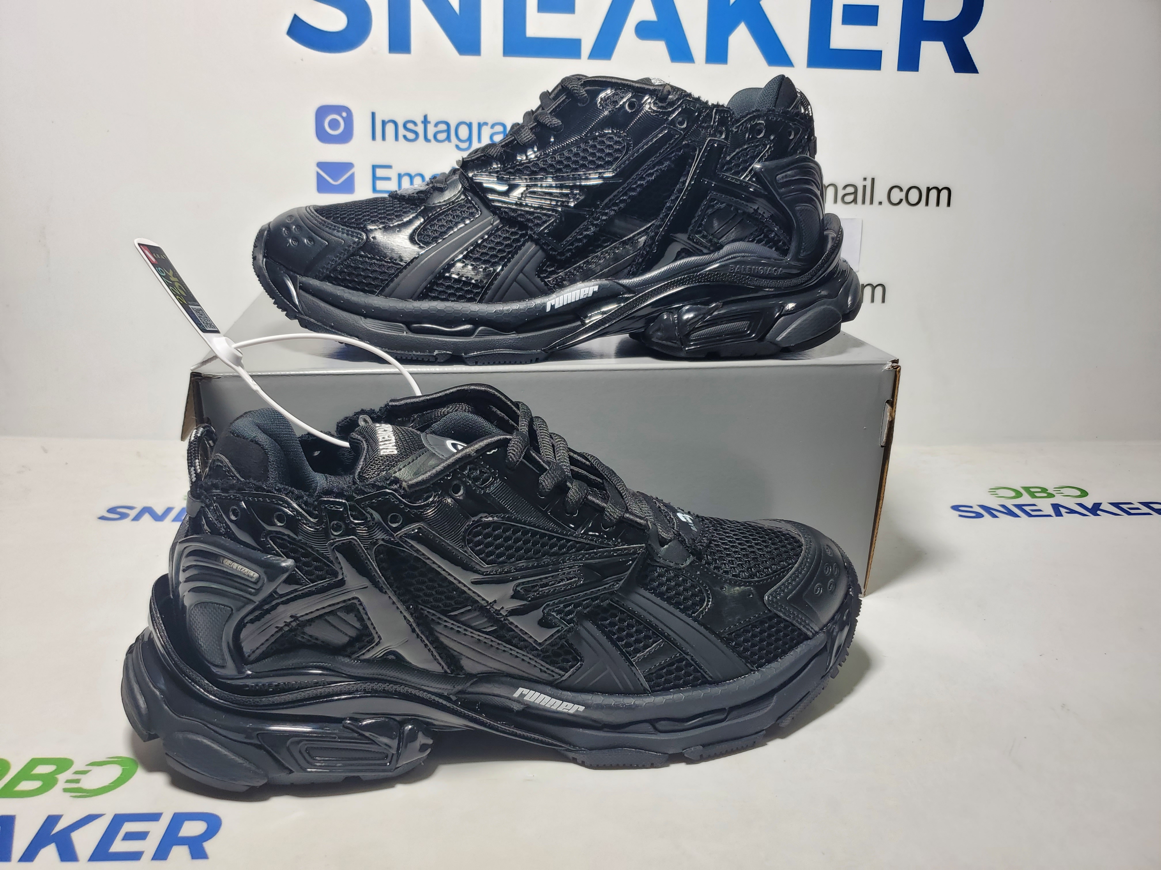 Balenciaga Runner Black 677403W3RB11000 review Obosneaker 00