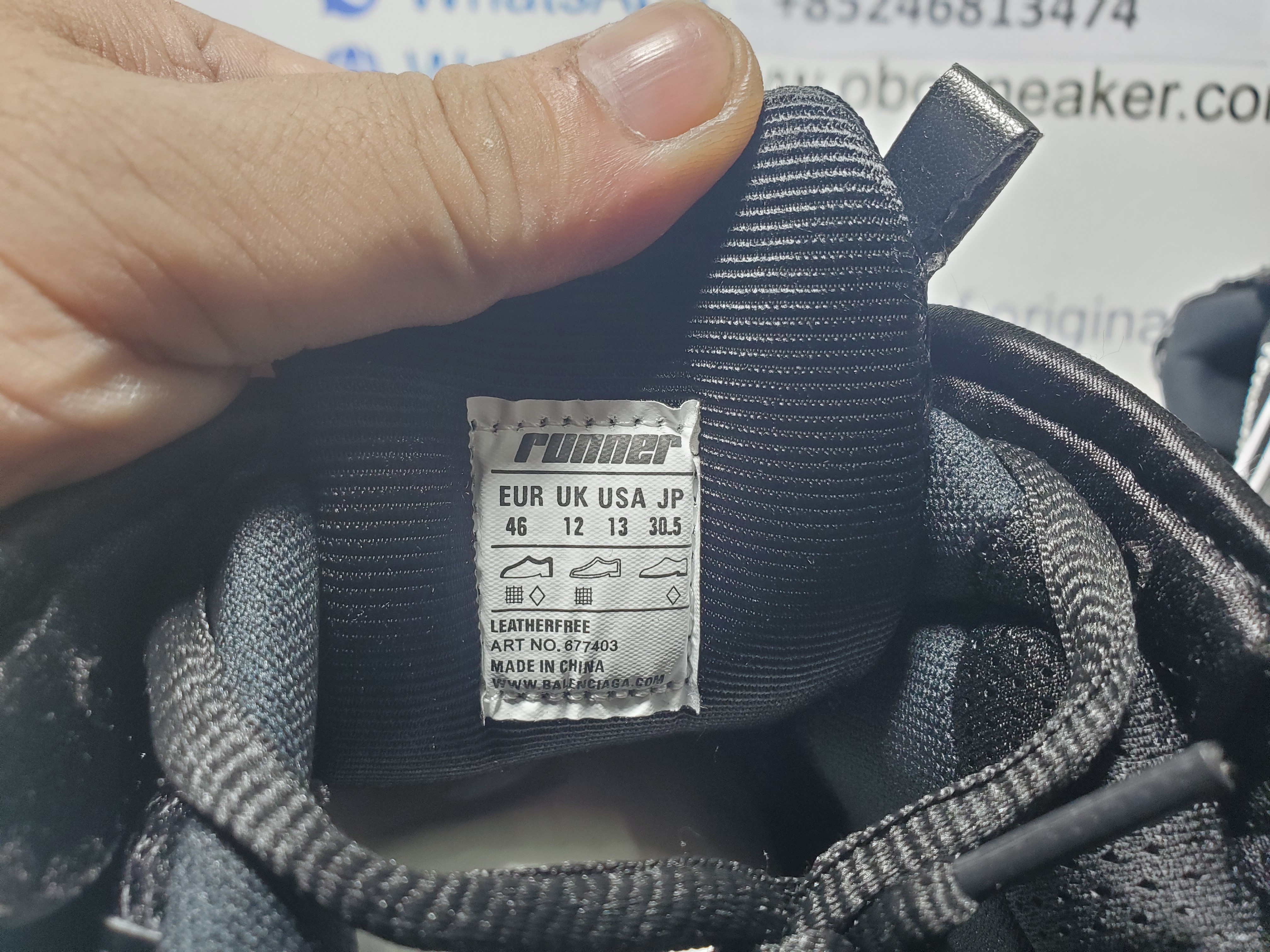 Balenciaga Runner Black 677403W3RB11000 review Obosneaker 05