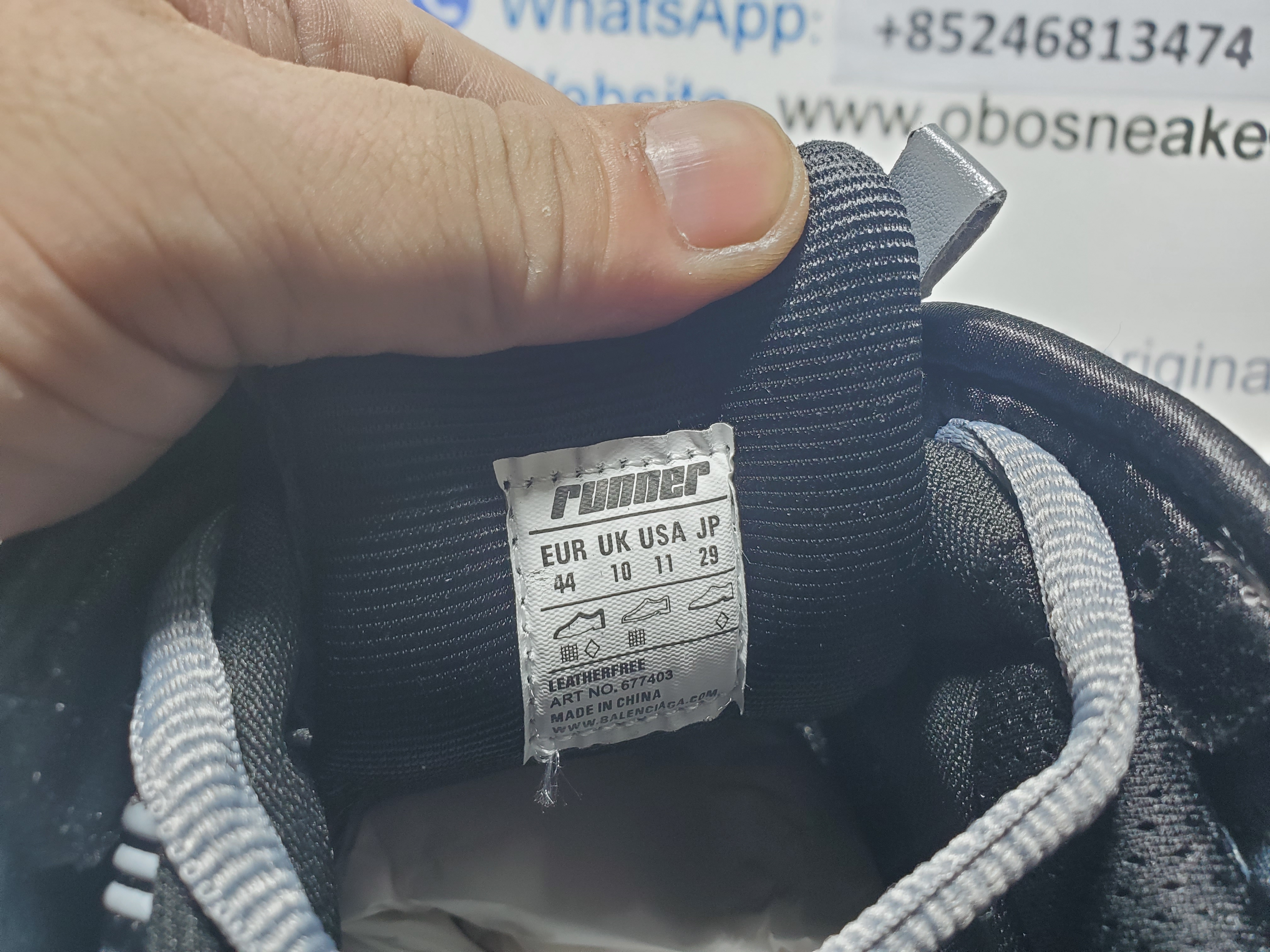 Balenciaga Runner All Black Gray 677402 W3RB2 1515 review Obosneaker 05